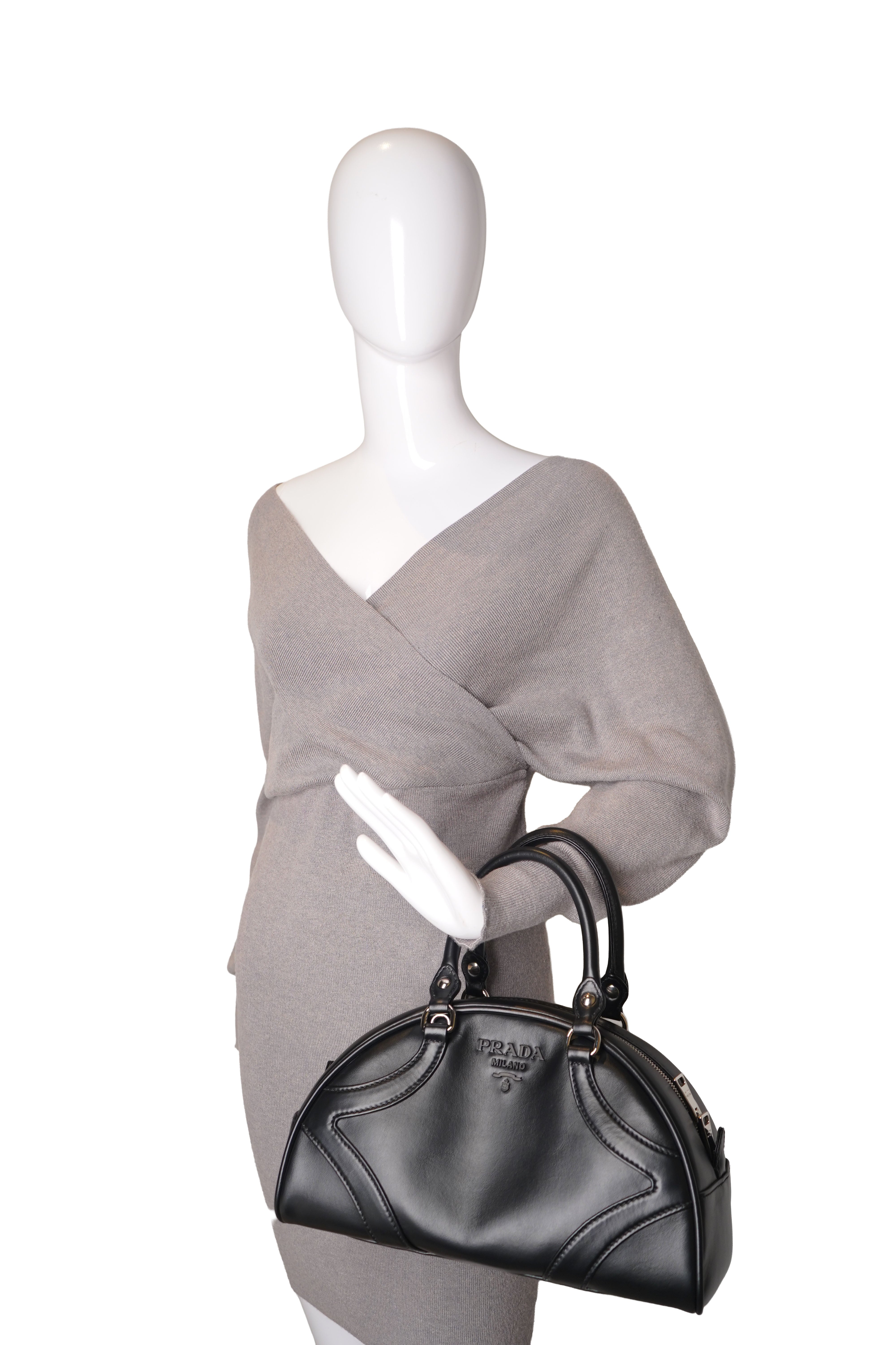 Prada Leather Bowling Bag