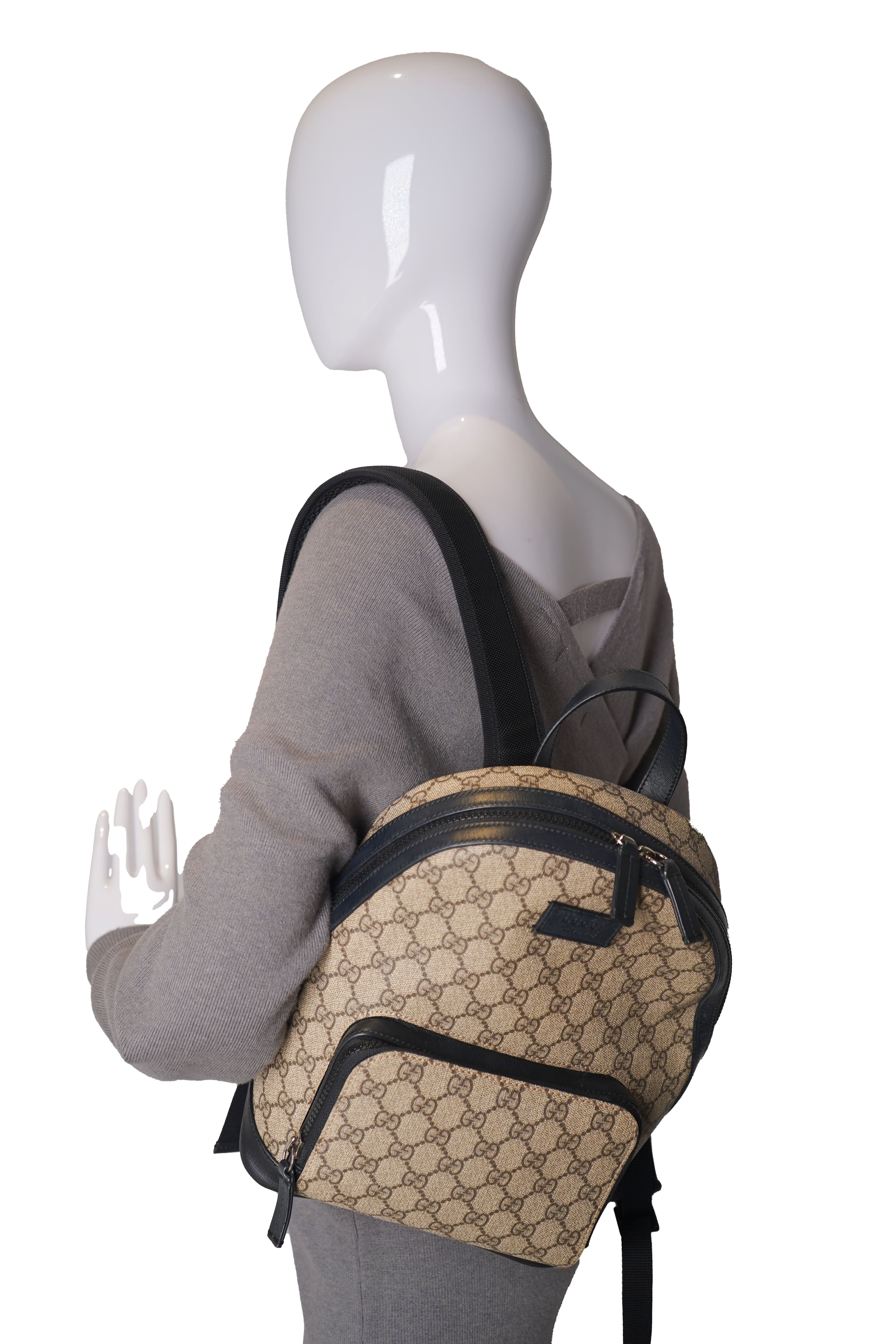 Gucci - GG Supreme Monogram Small Backpack