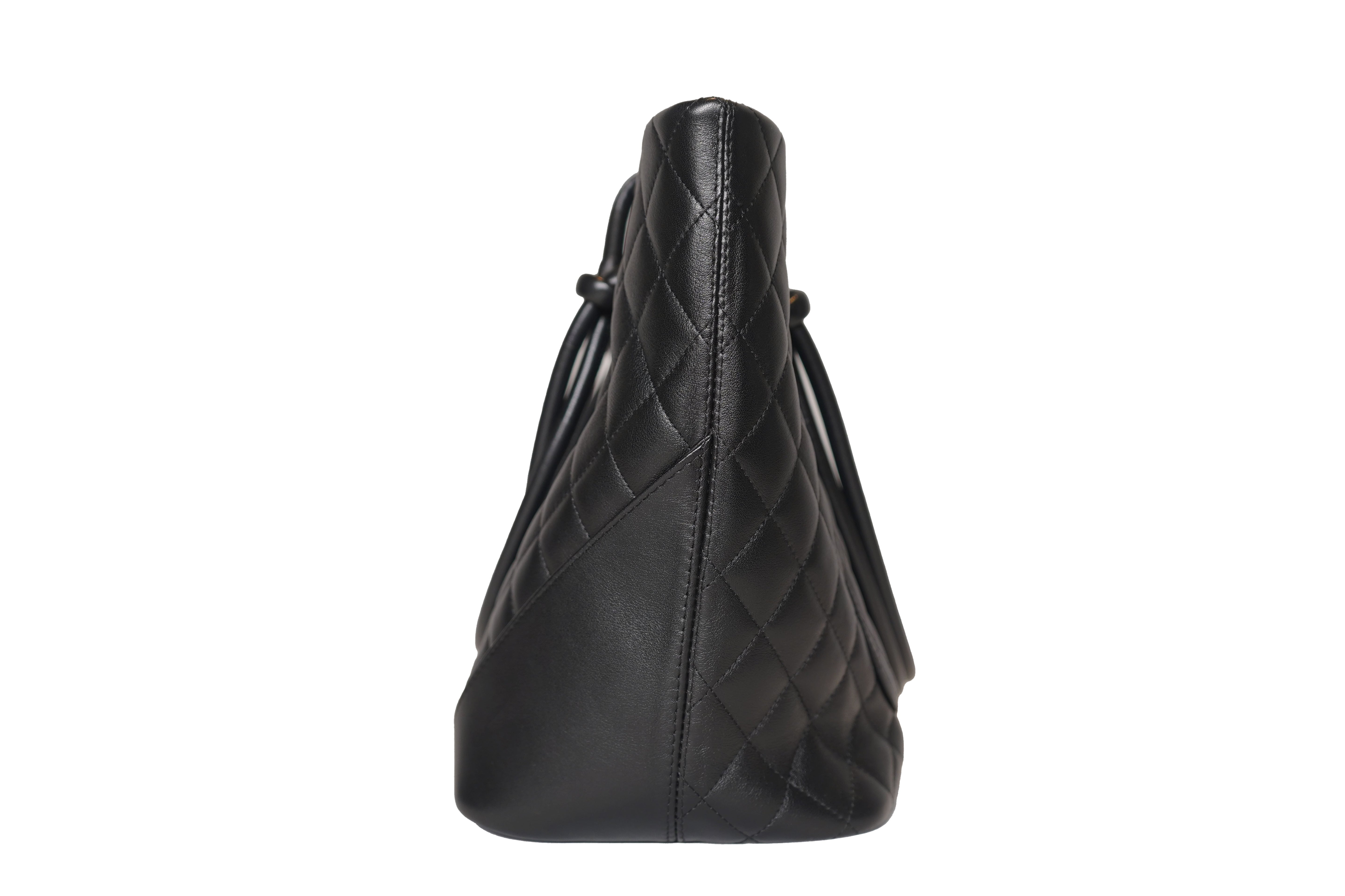 Chanel - Calfskin Quilted Large Cambon Tote Black