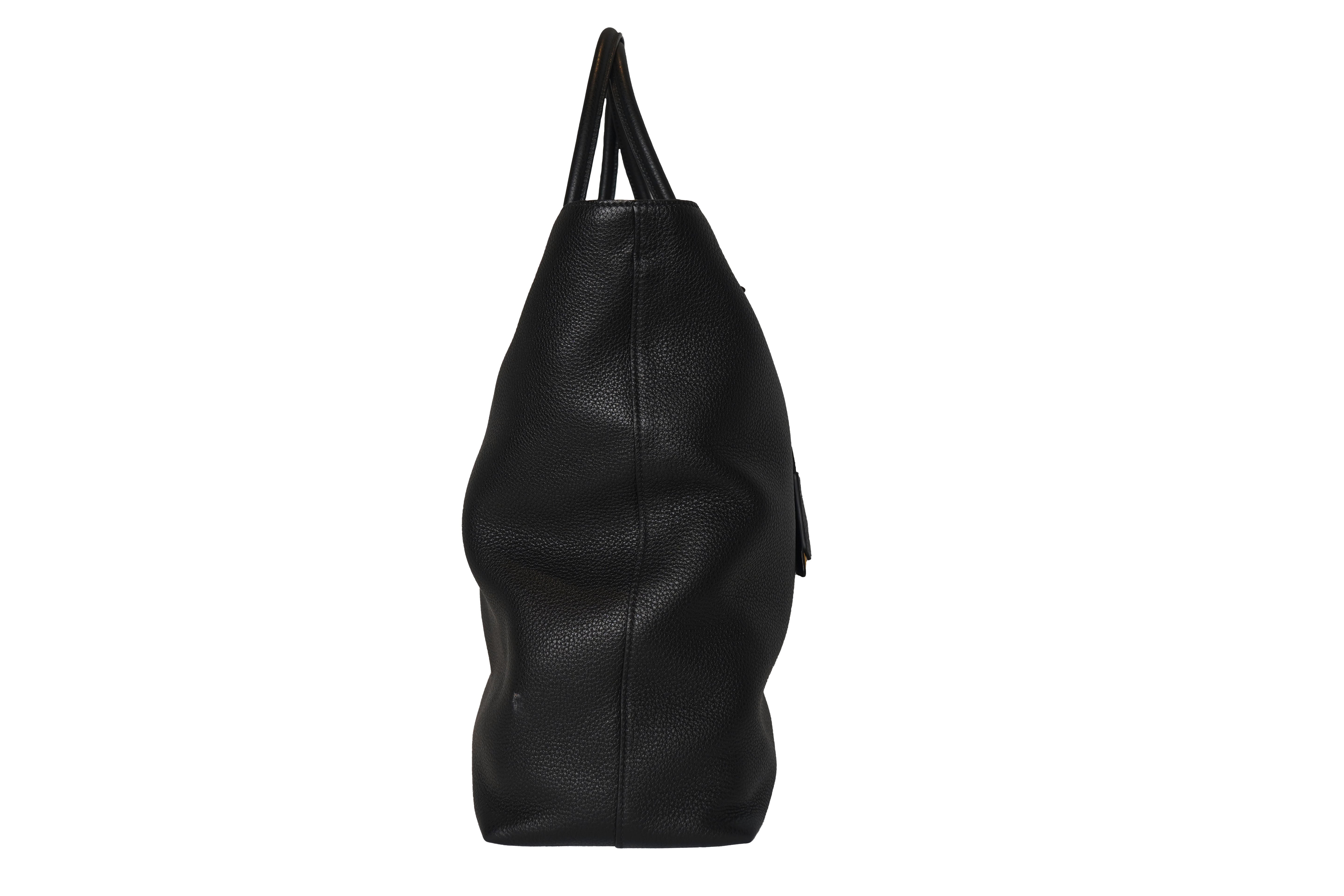 Prada Vitello Shopping Tote