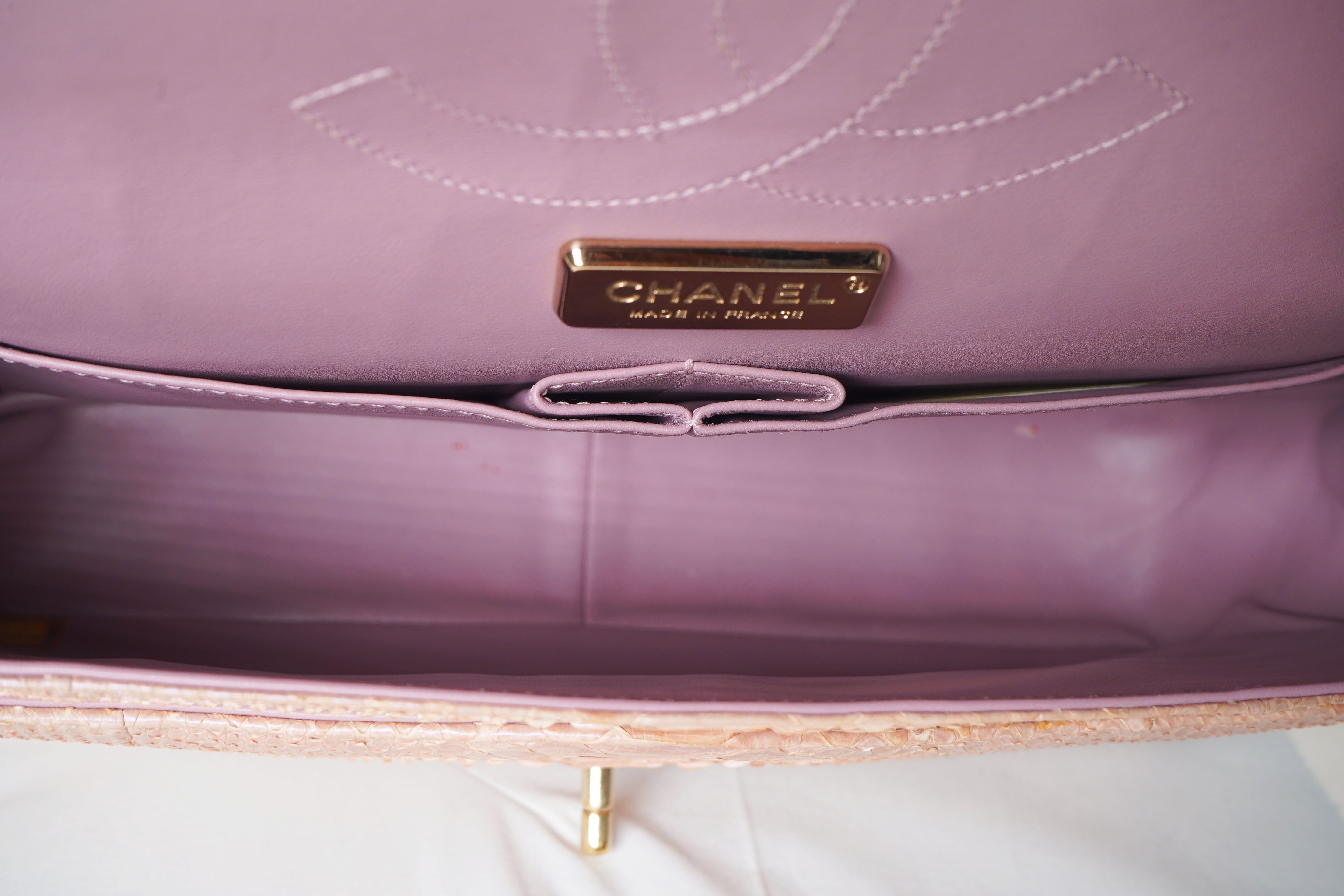 Chanel Jumbo Double Flap Python Bag