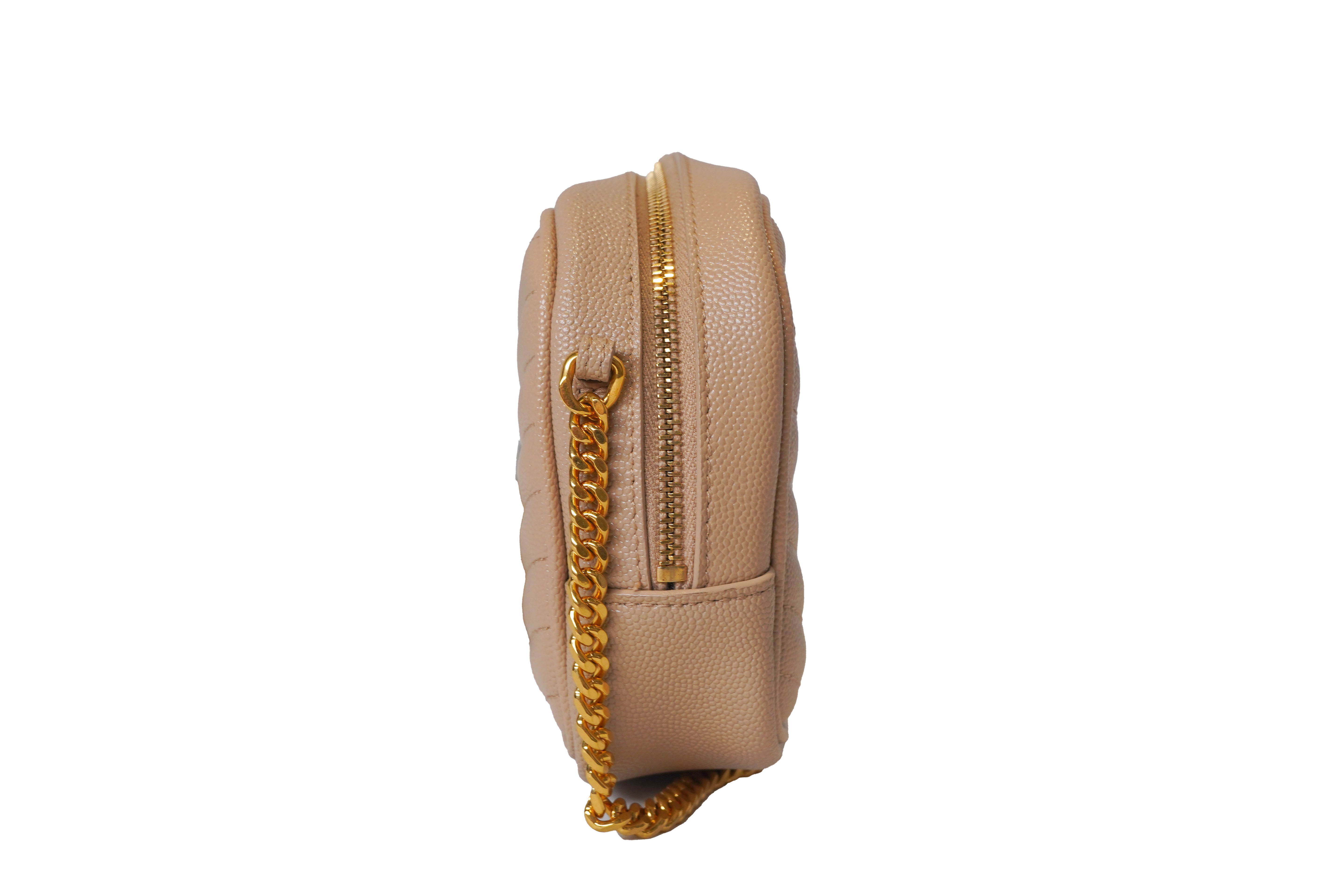 Saint Laurent Mini Lou Camera Bag Dark Beige