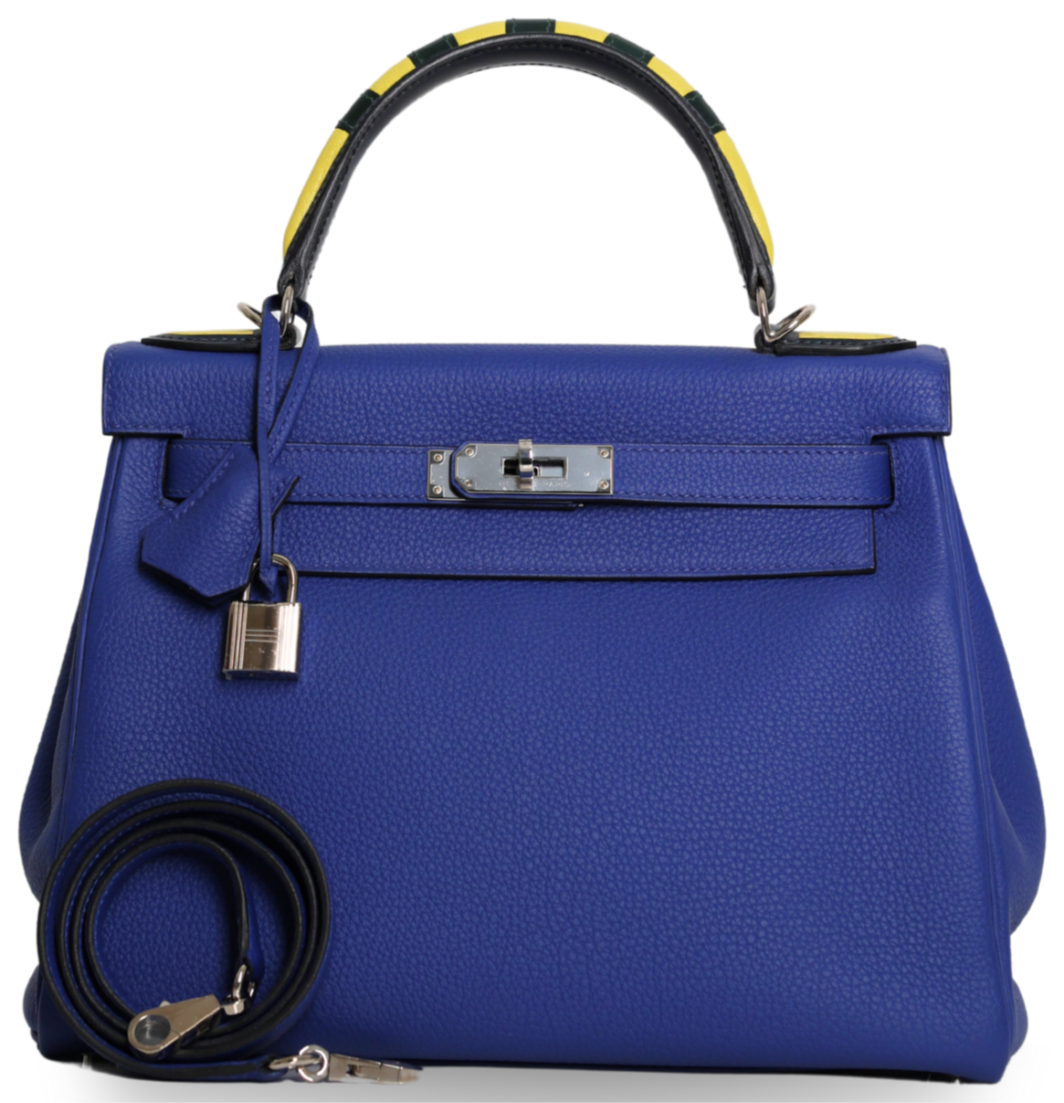 Hermes - Kelly Au Trot 28 Bleu Electrique Togo Palladium Hardware (Pre-Owned)