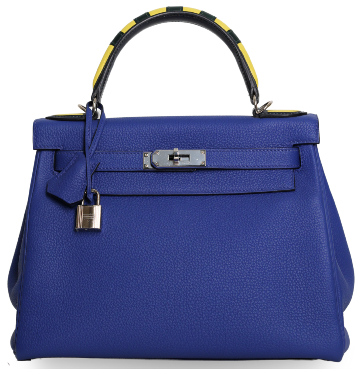 Hermes - Kelly Au Trot 28 Bleu Electrique Togo Palladium Hardware (Pre-Owned)