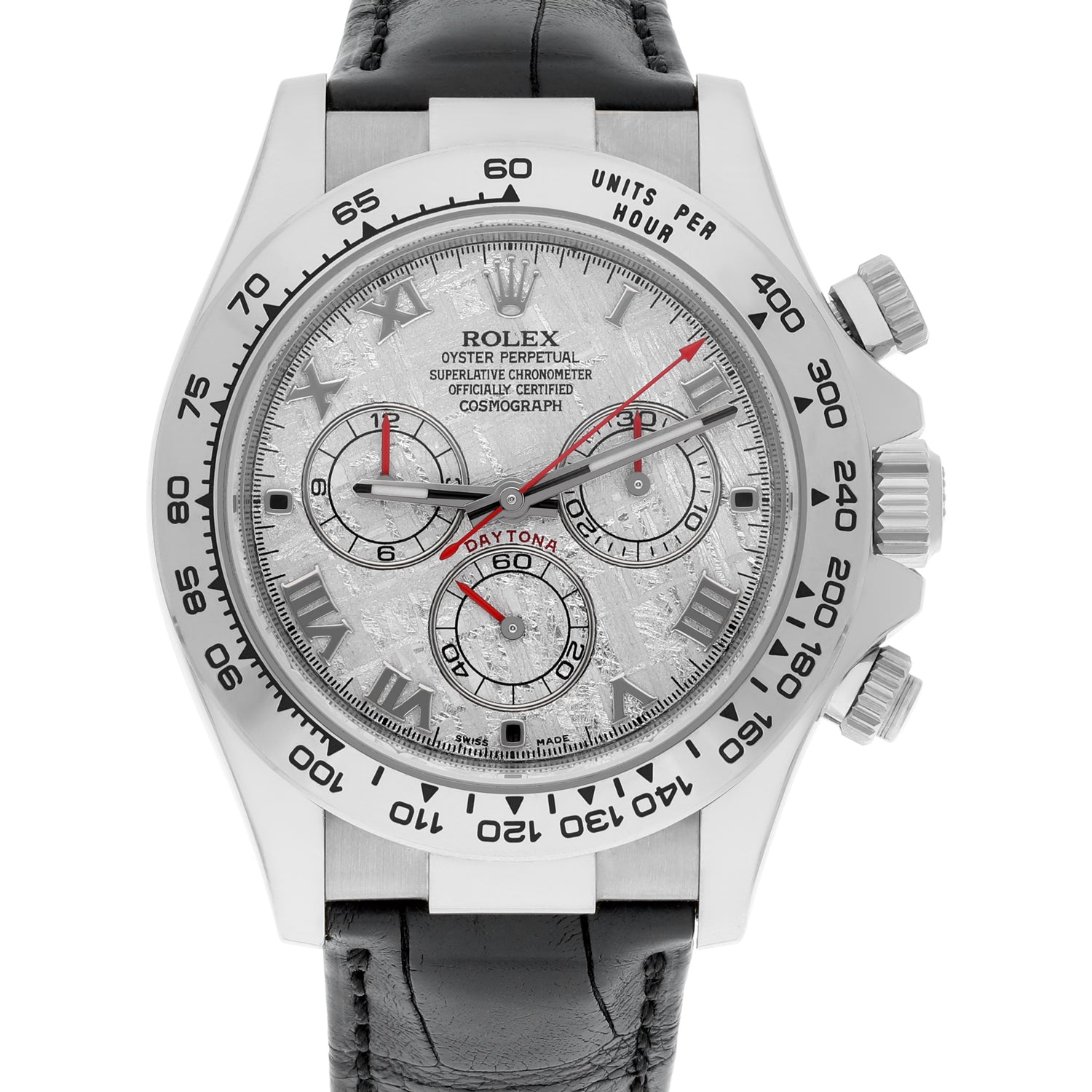 Rolex 116519 Cosmograph Daytona Meteorite Dial White Gold Men's Watch Complete