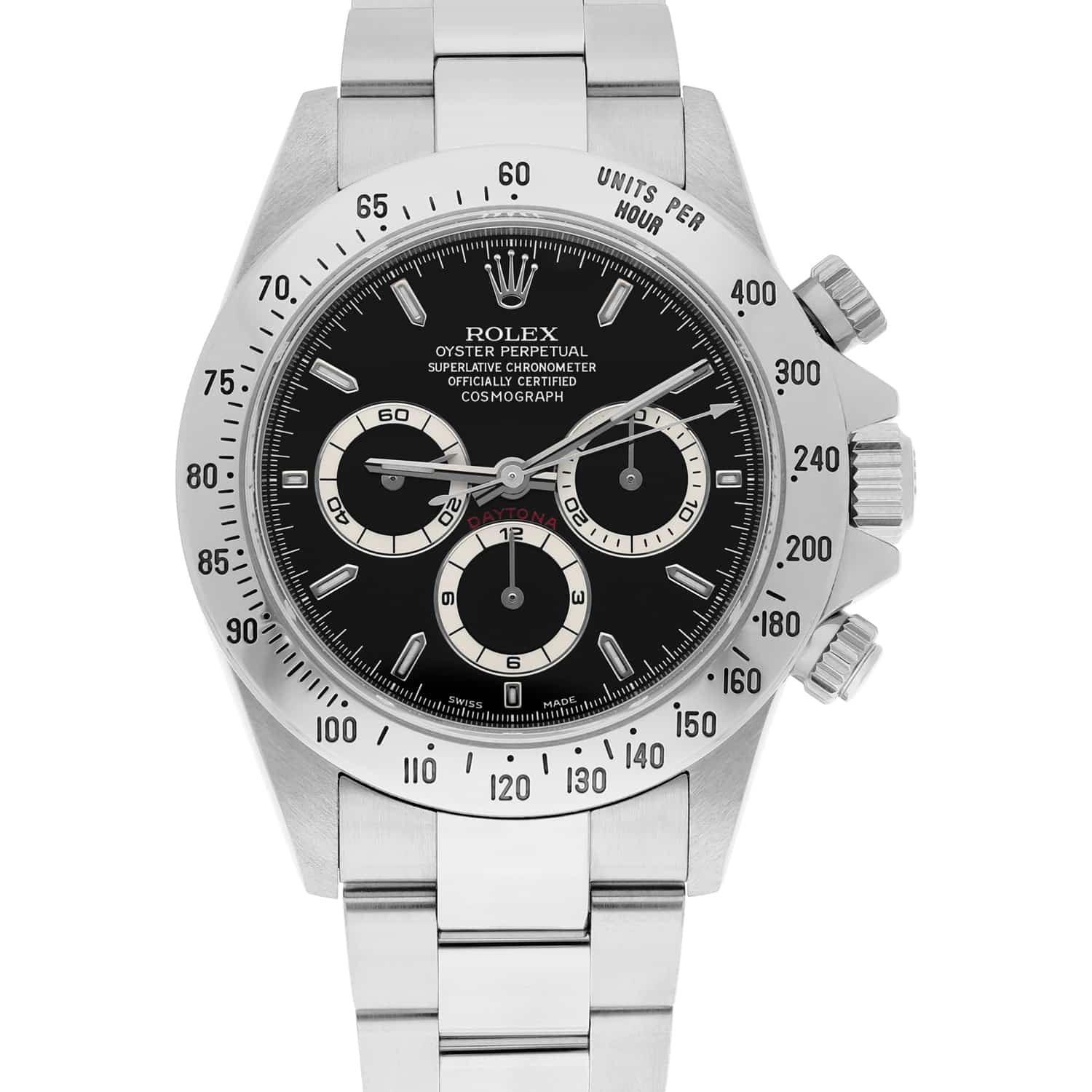 Rolex Cosmograph Daytona 16520 Black Dial Zenith Movement Vintage 2000 Complete