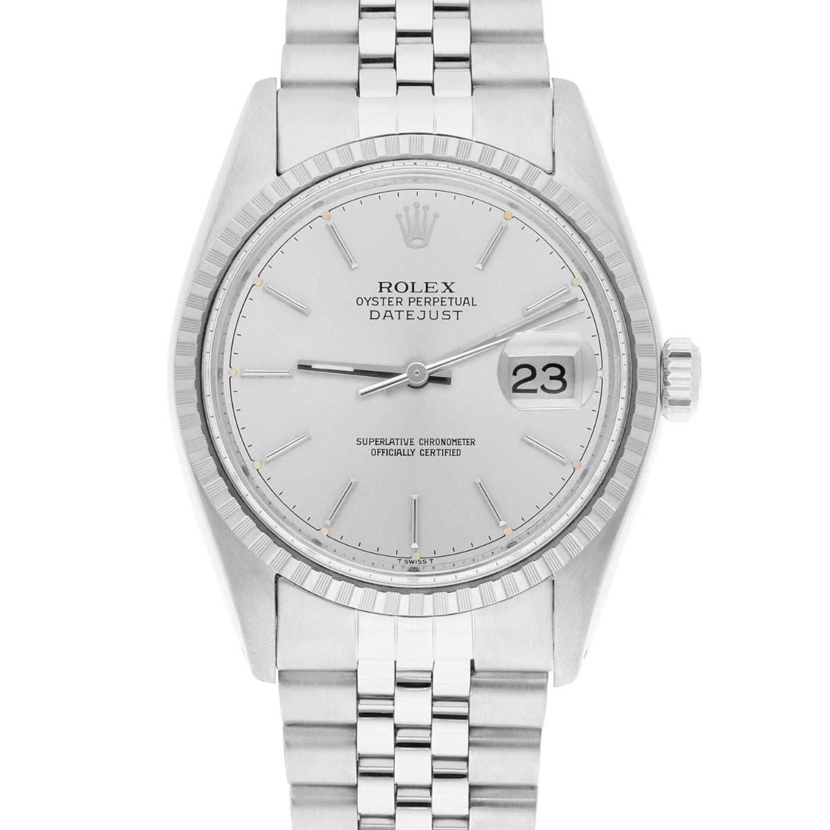 Rolex Datejust 36mm Stainless Steel 16030 Silver Index Dial, Circa 1982