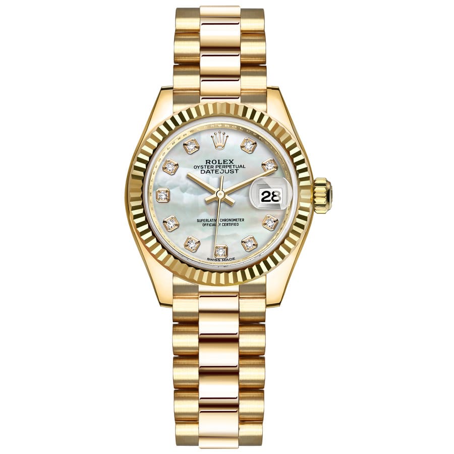 Rolex Lady Datejust 279178 Yellow Gold with MOP Dial Watch