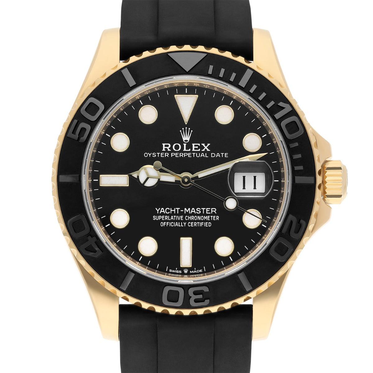 Rolex Yacht-Master Yellow Gold Oysterflex 42mm 226658 Mint
