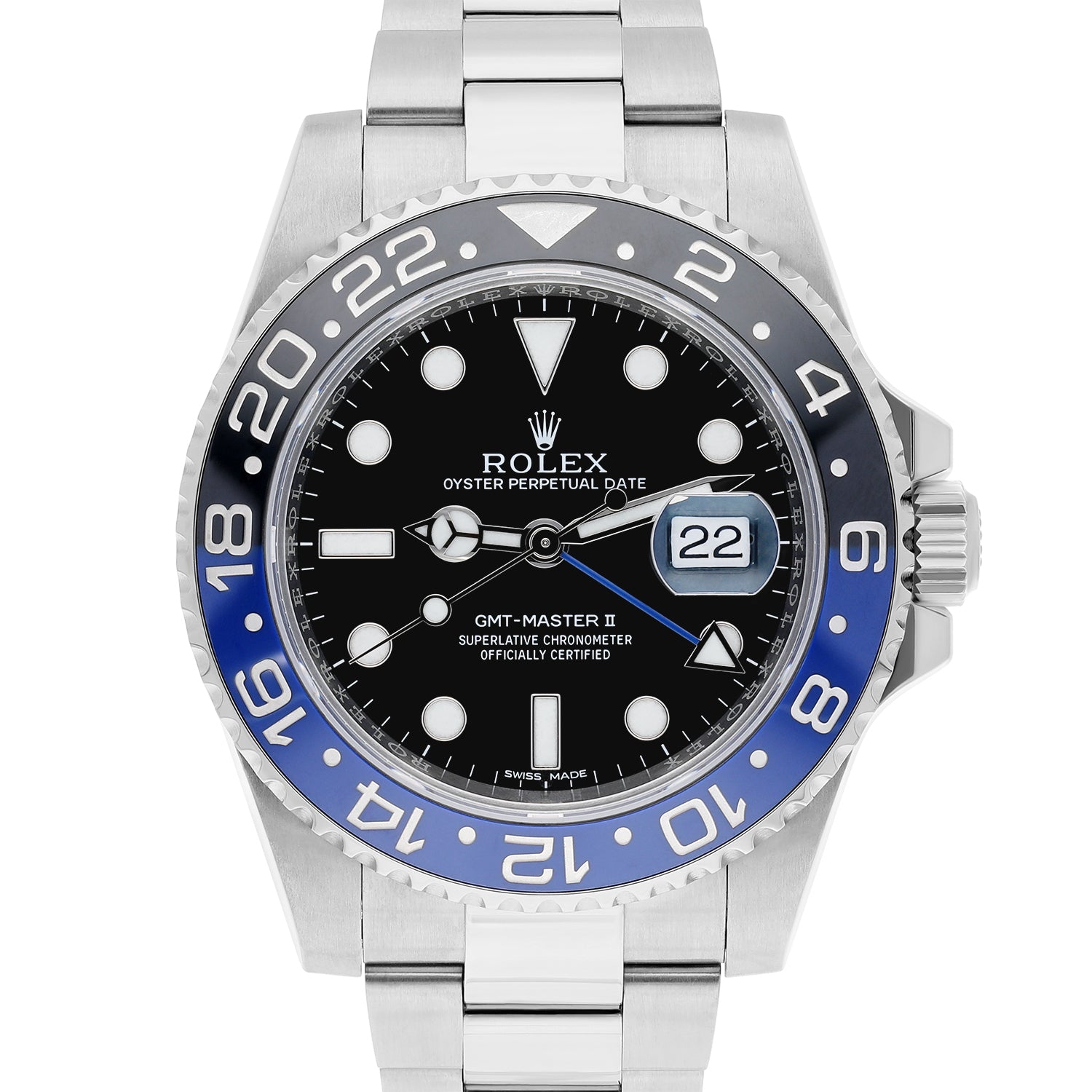 Rolex GMT-Master II 116710BLNR Stainless Steel Watch Batman Mint 