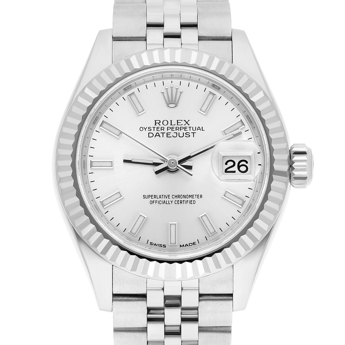 Rolex Datejust 28mm 279174 Ladies Watch Silver Dial Jubilee Stainless Steel
