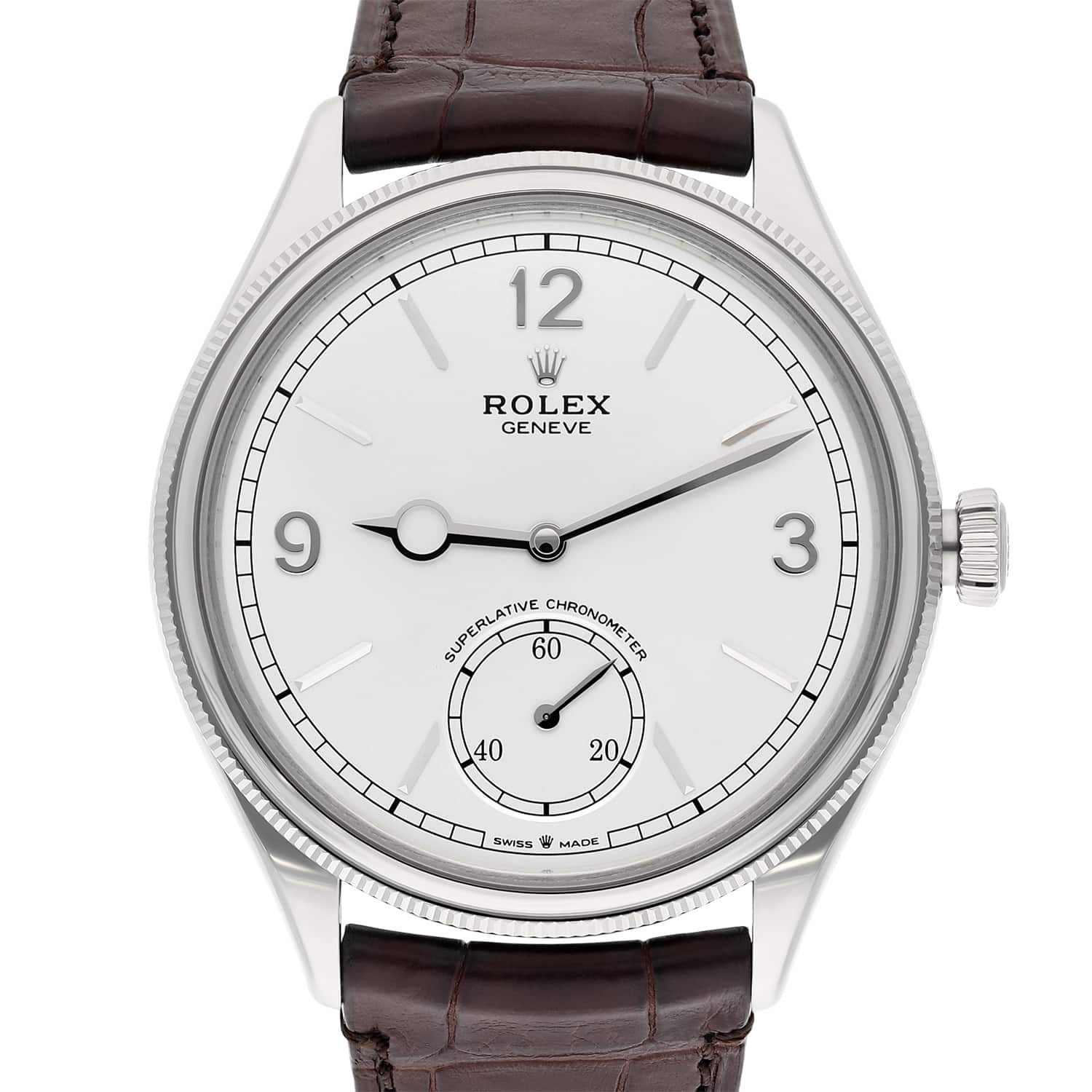 Rolex The Perpetual 1908 reference 52509 18kt White Gold 39mm White Dial Unworn