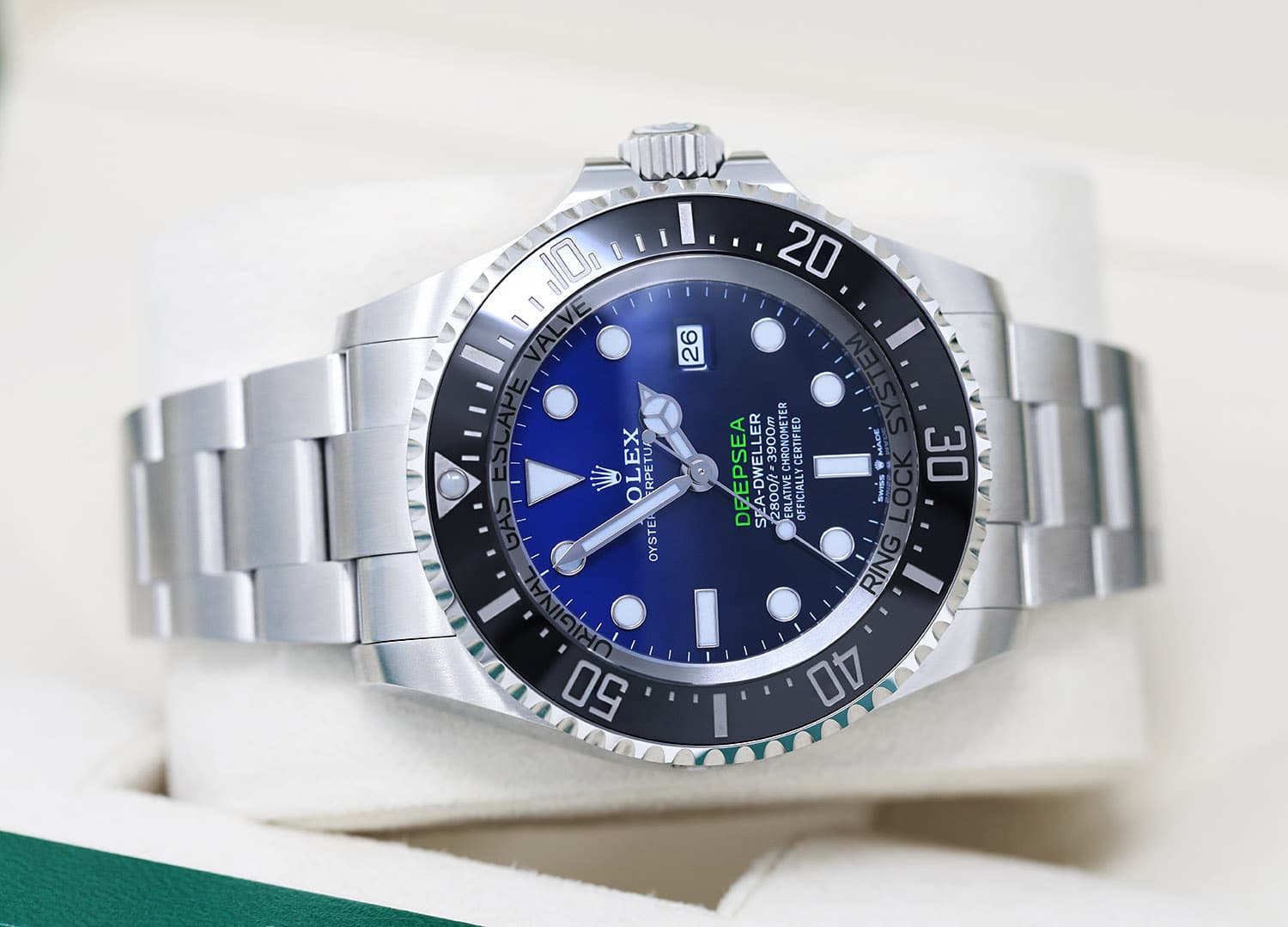 Rolex Sea-Dweller Deepsea 126660 James Cameron Stainless Steel Watch Blue Dial