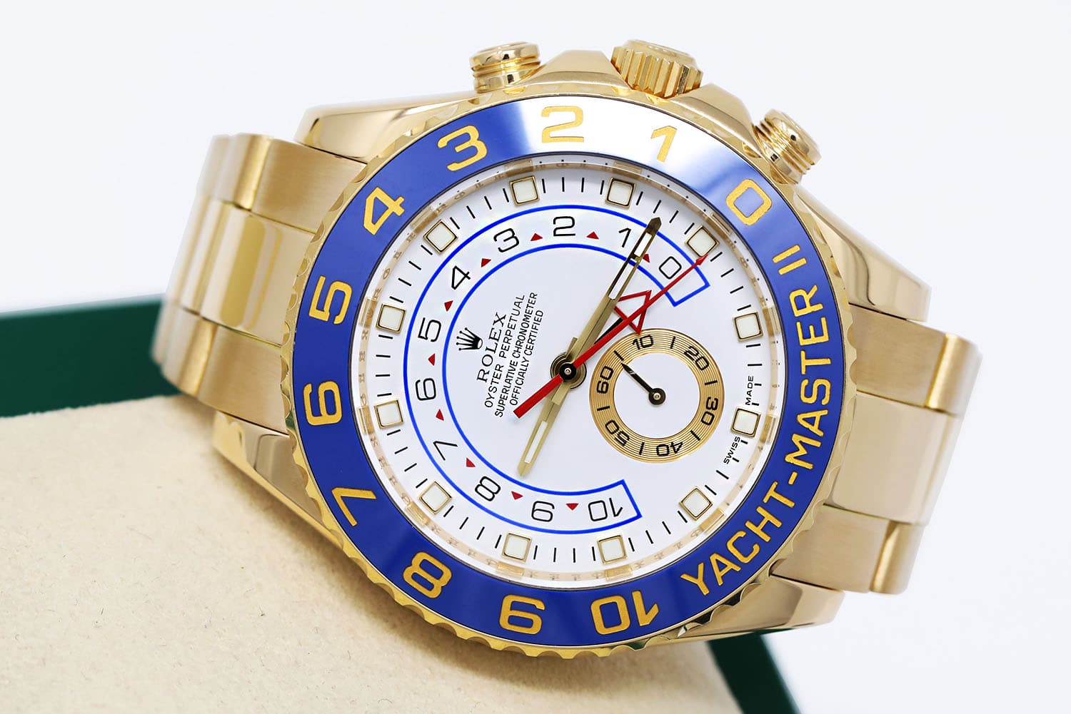Rolex Yacht-Master II 116688 Yellow Gold Watch Gold Hands