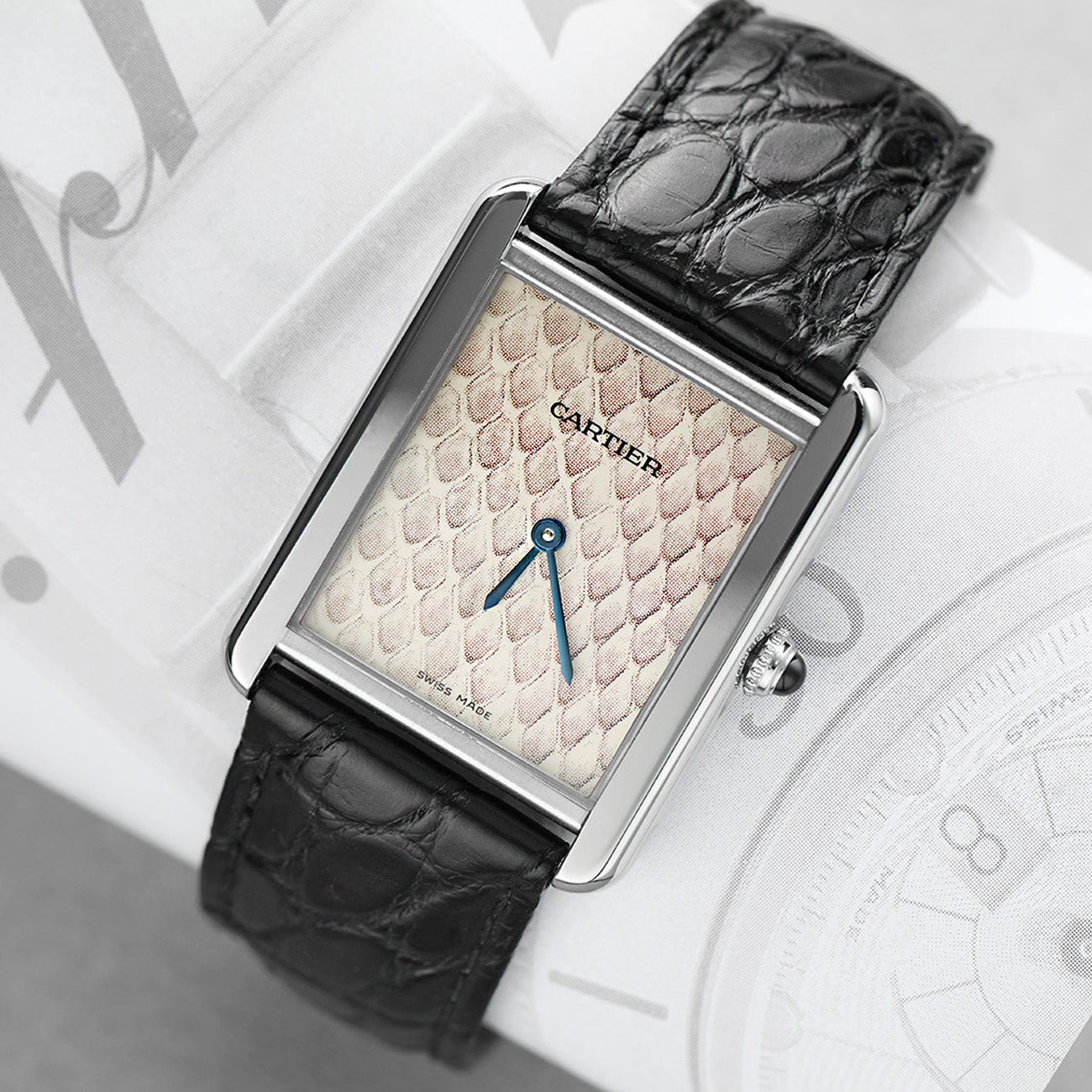 Cartier Tank Solo Python Pattern W5200020