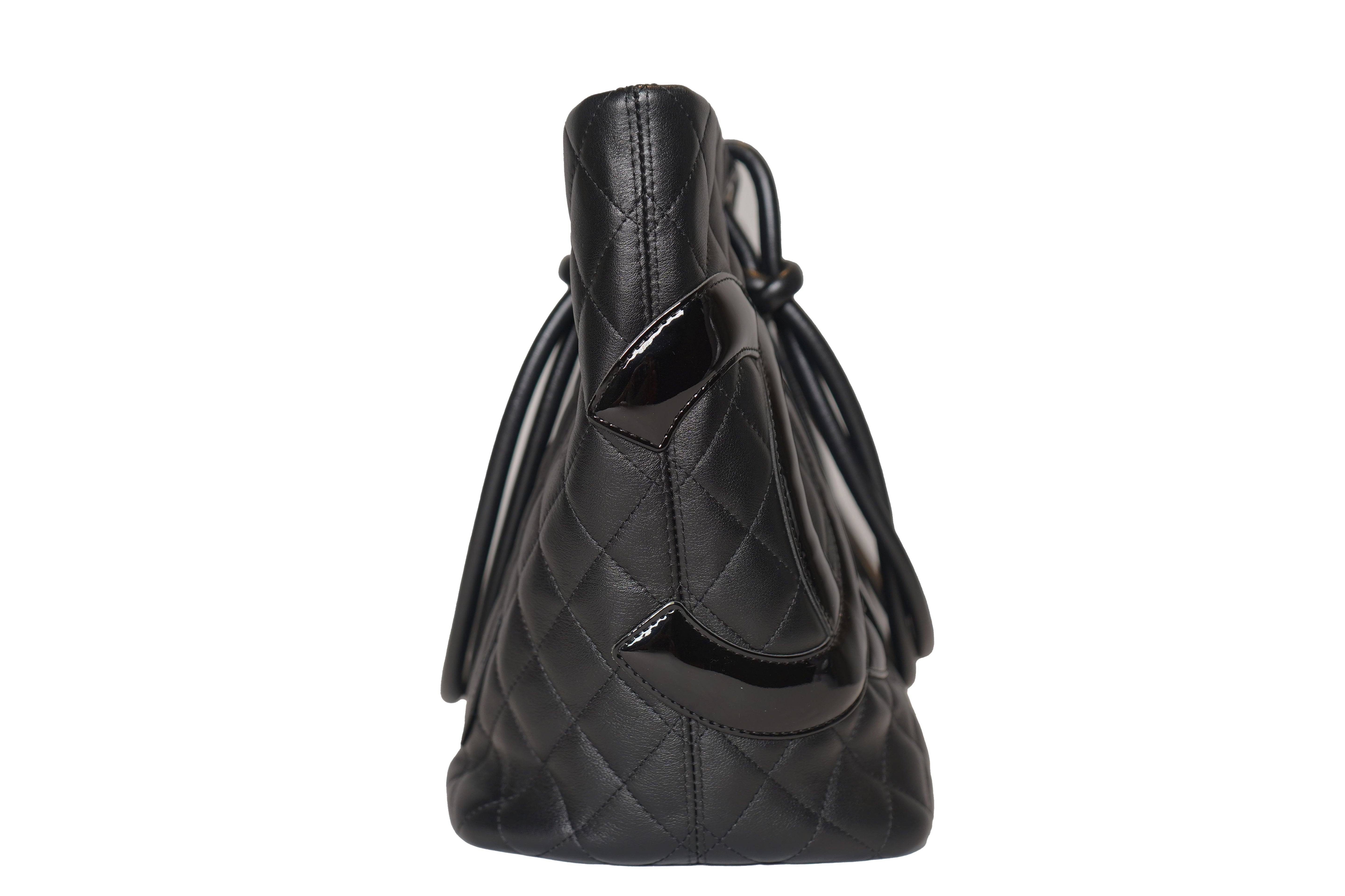 Chanel - Calfskin Quilted Large Cambon Tote Black