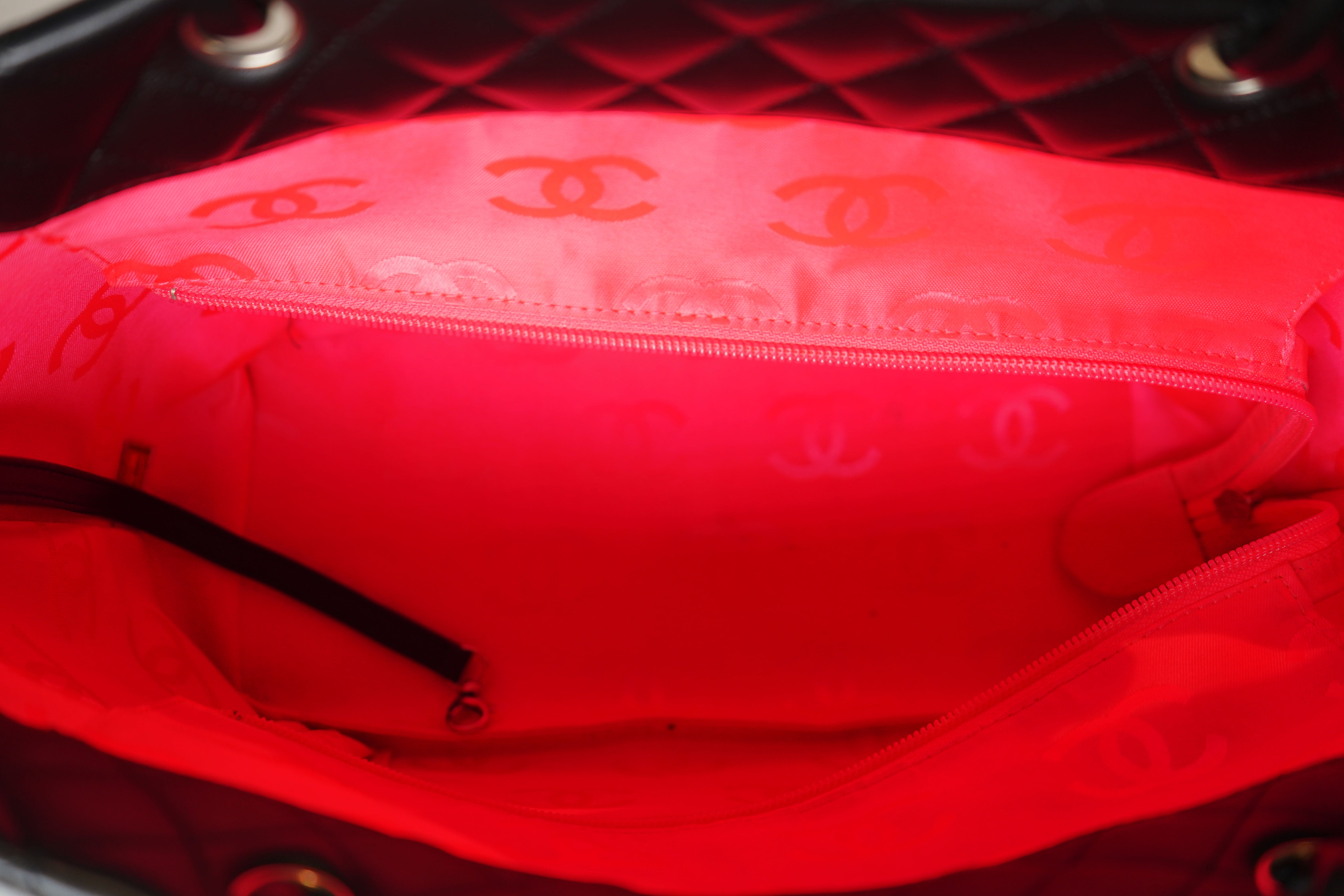 Chanel - Calfskin Quilted Large Cambon Tote Black