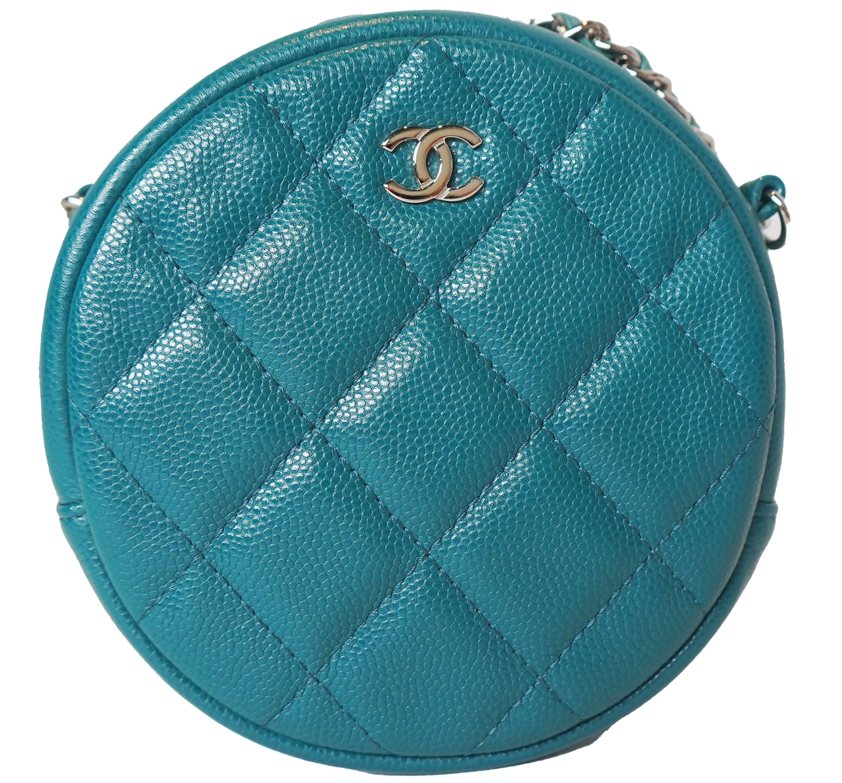 Chanel Quilted Round Clutch