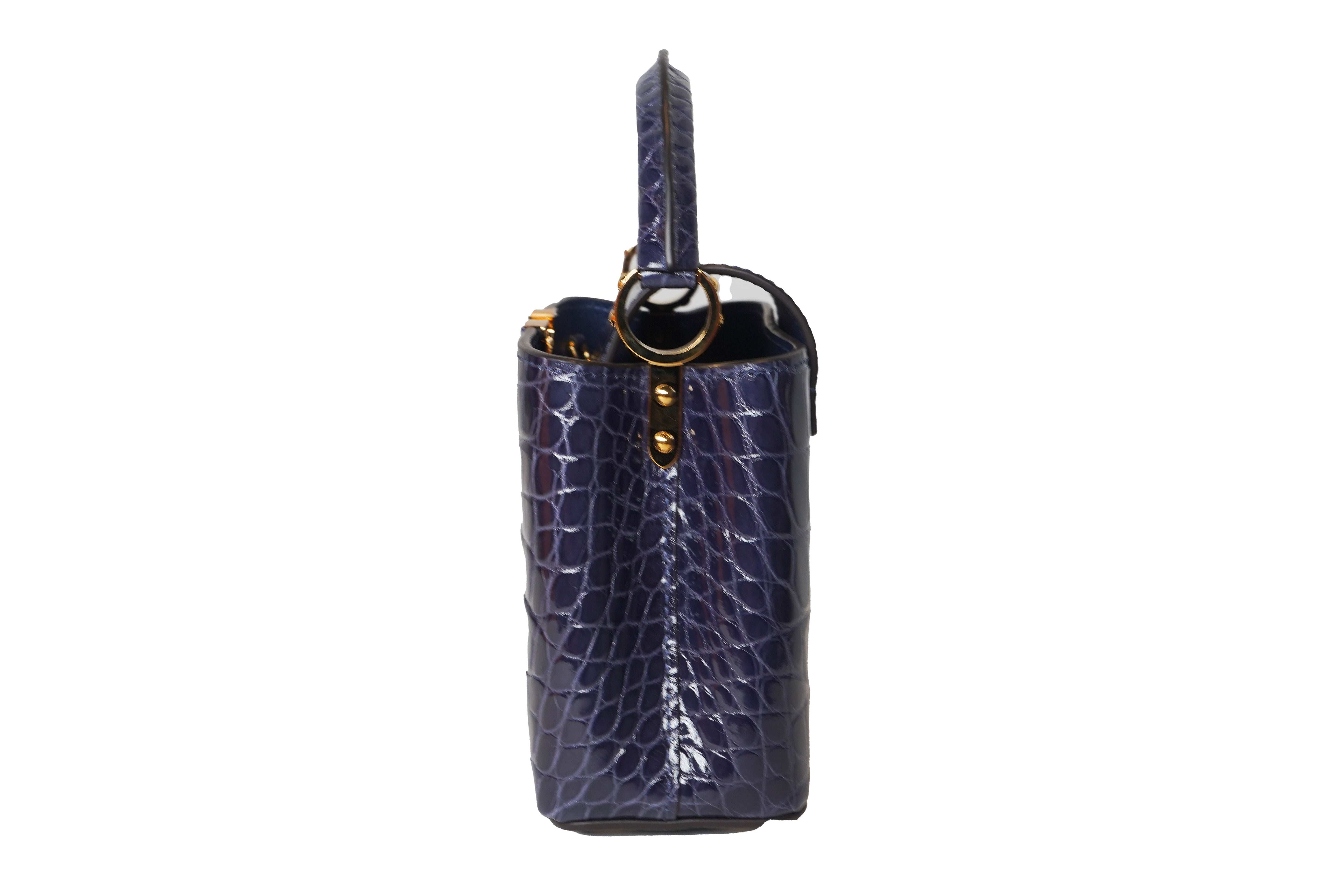 Louis Vuitton Capucines Mini Aligator Navy