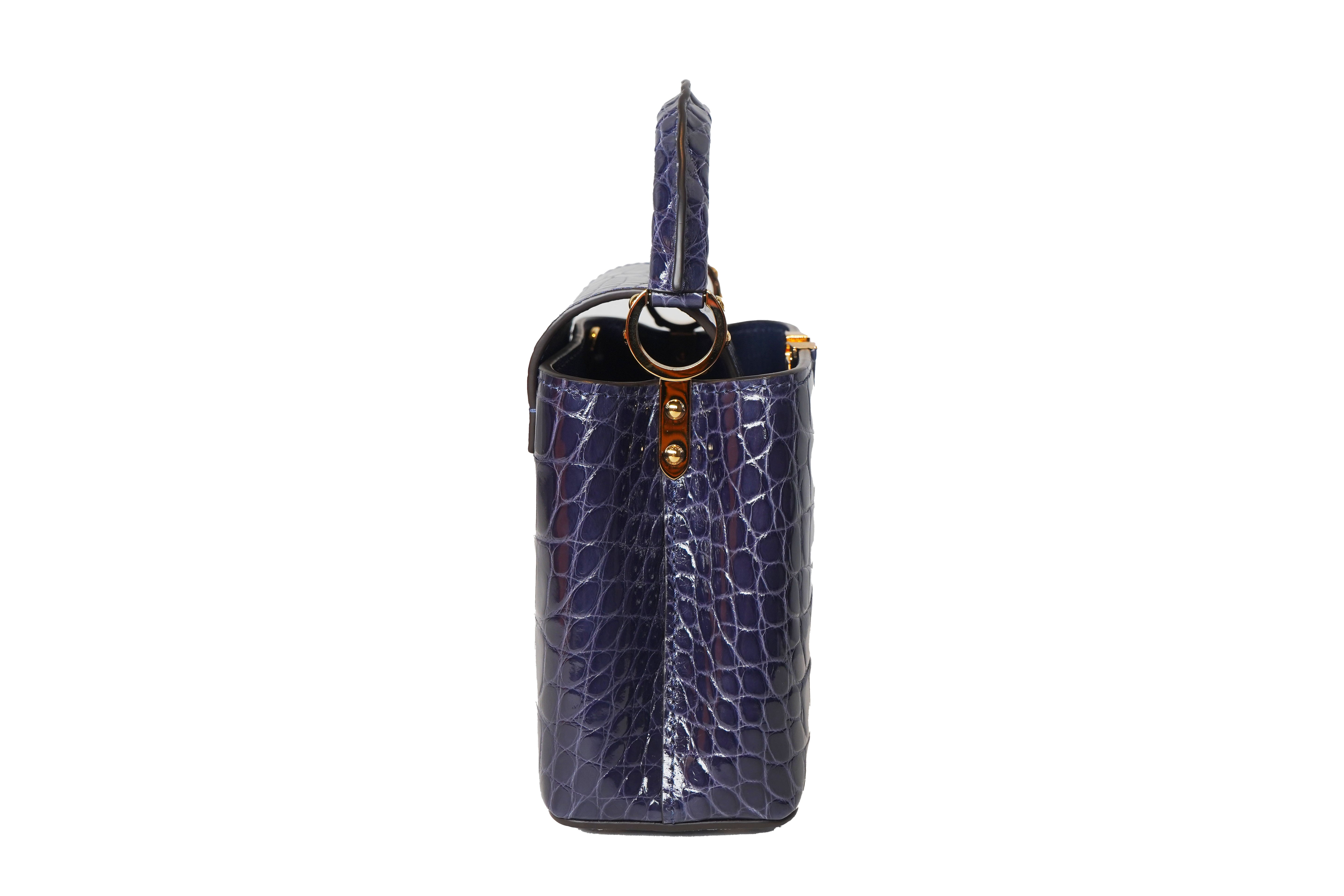 Louis Vuitton Capucines Mini Aligator Navy