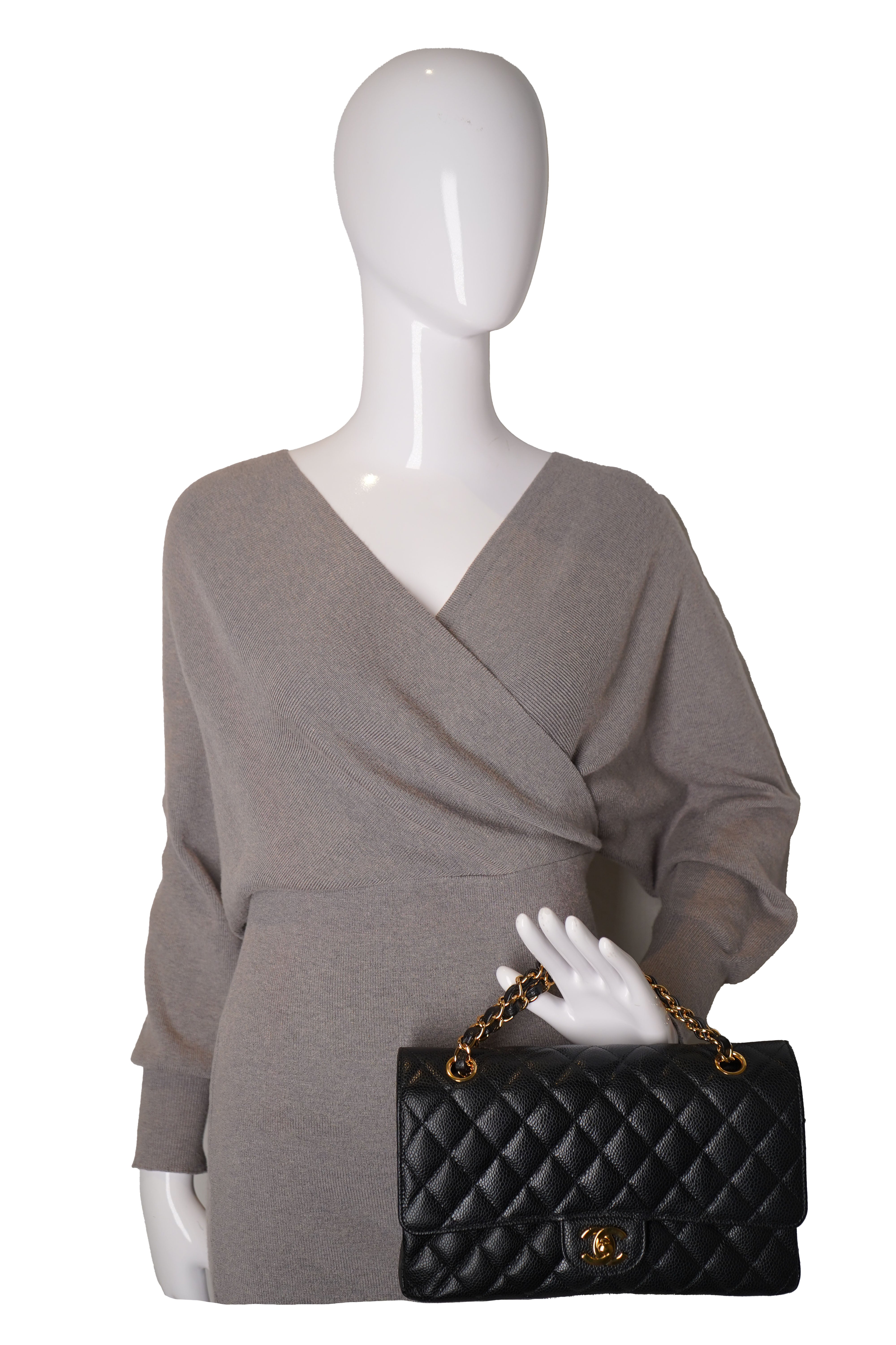 Chanel Black Jumbo Quilted Lambskin Gold Hardware