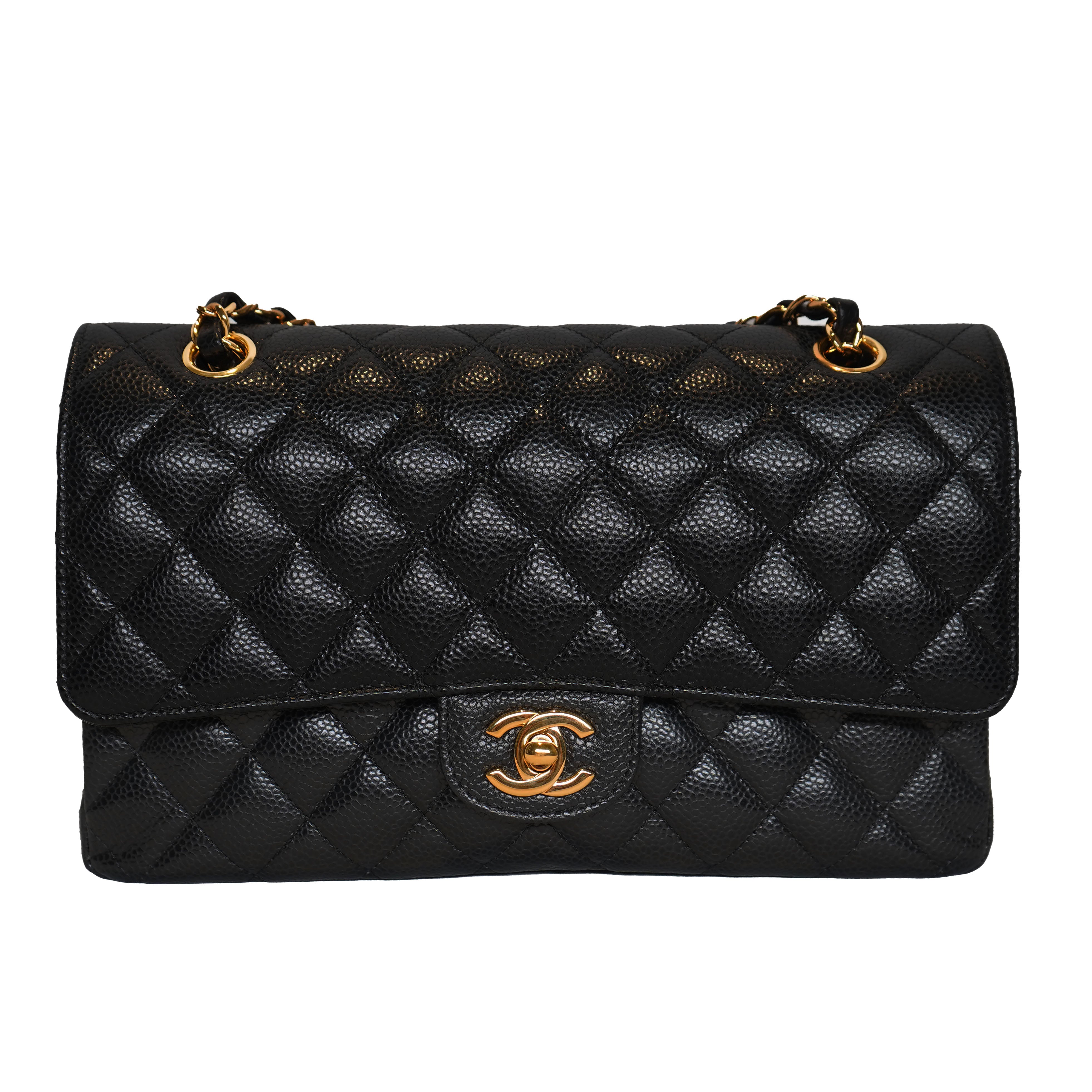 Chanel Black Jumbo Quilted Lambskin Gold Hardware