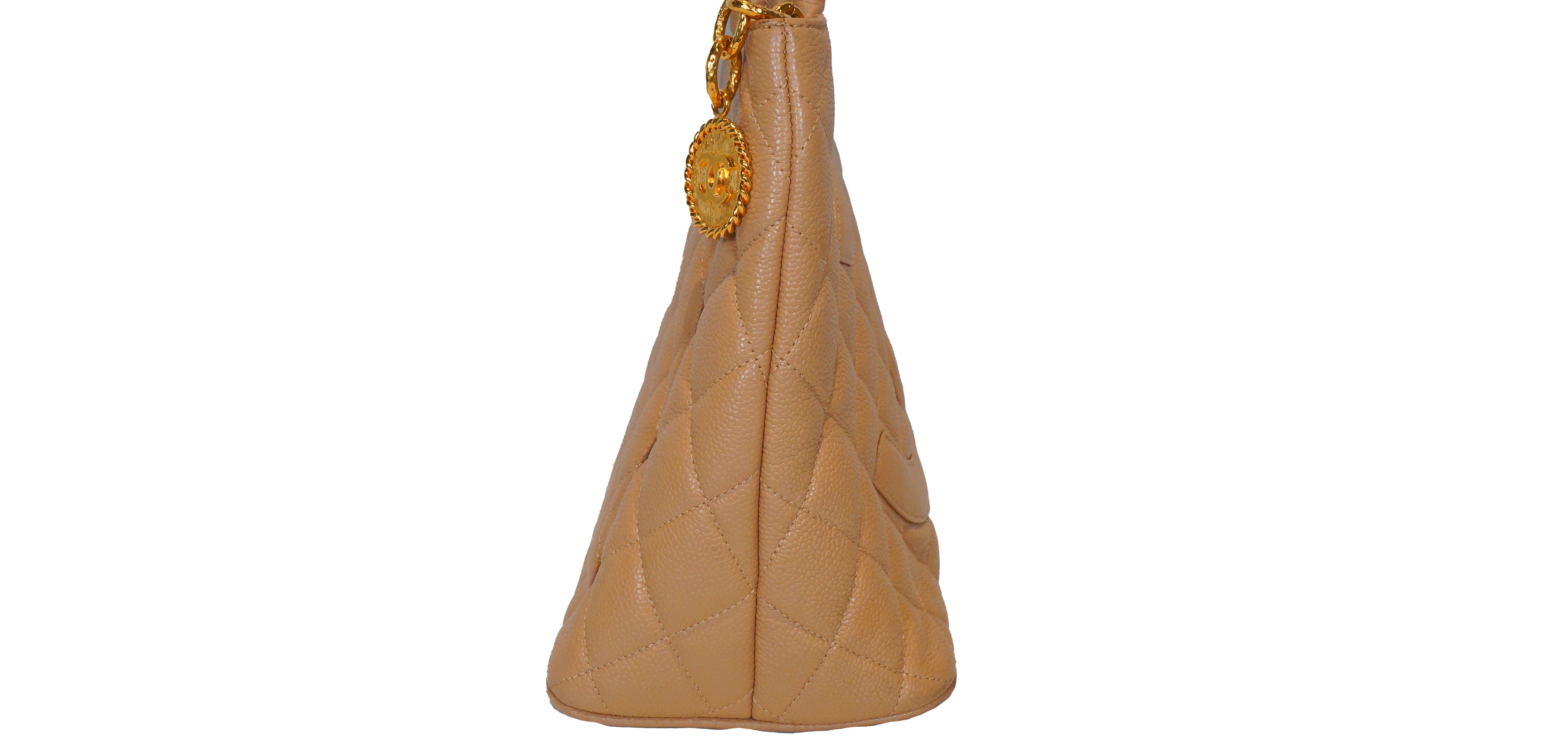 Chanel Medallion Tote Tan