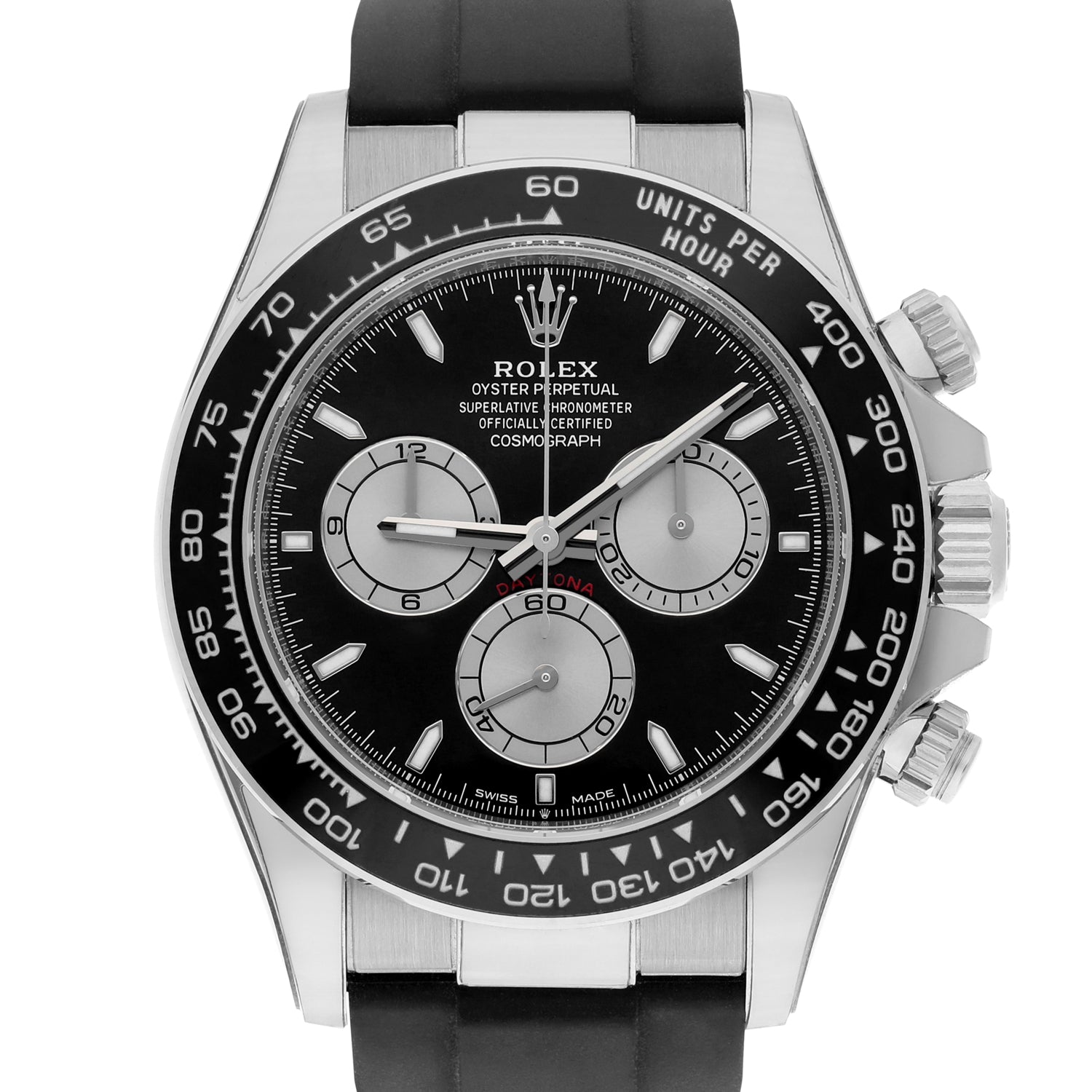 Rolex Cosmograph Daytona 40mm white gold black dial 126519ln-0002