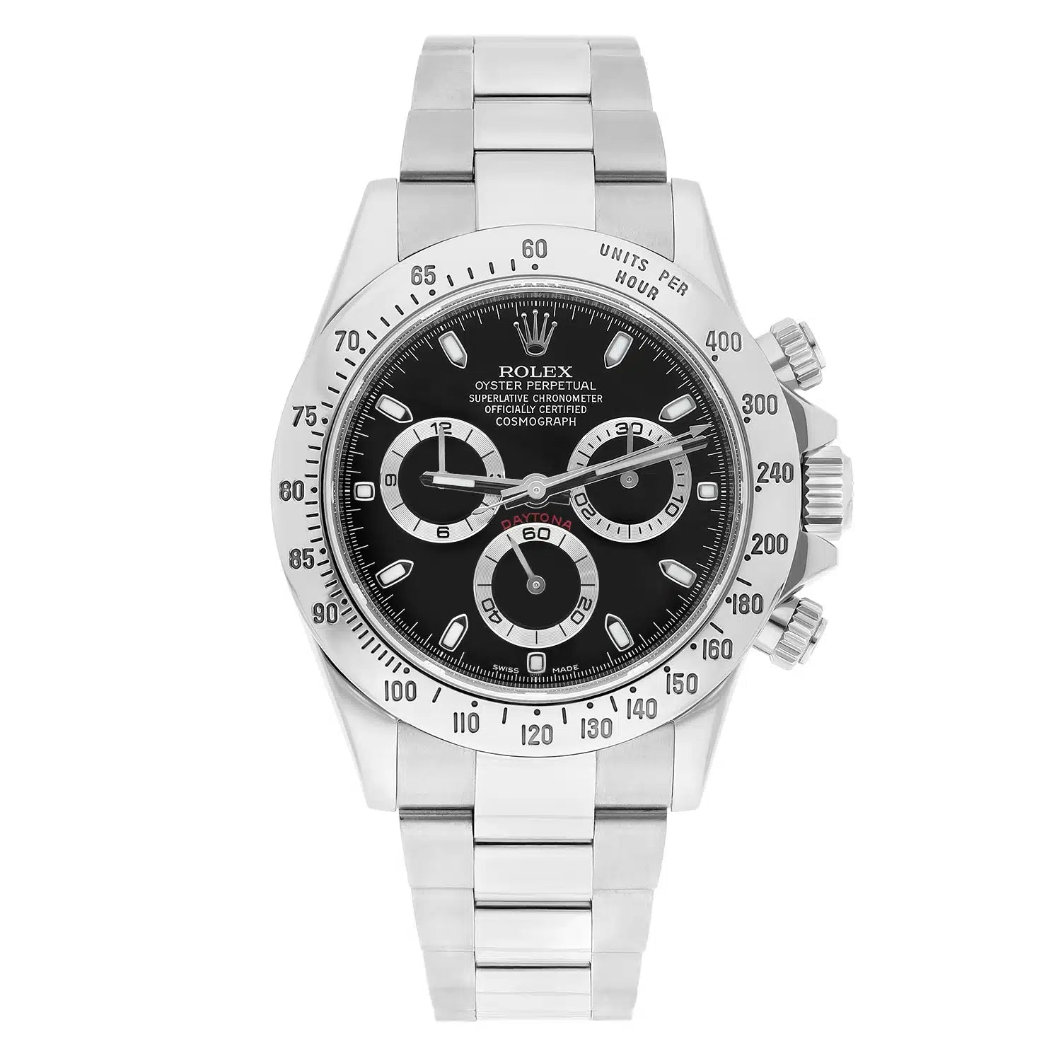 Rolex Cosmograph Daytona Stainless Steel 40mm Black Men’s Watch 116520 – 2013