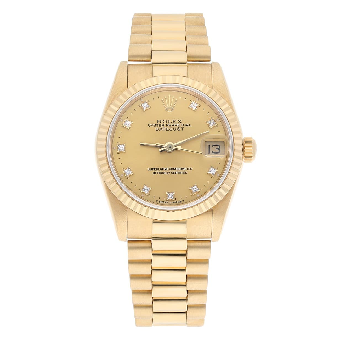Rolex Datejust 18k Gold 68278