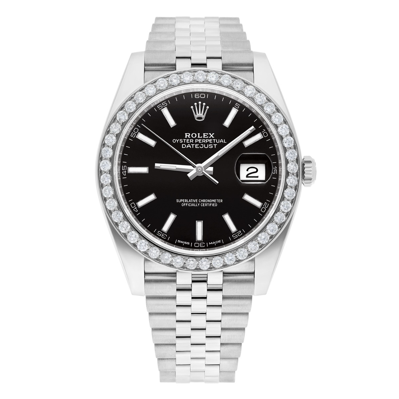 Rolex Datejust Black Index Dial 126300