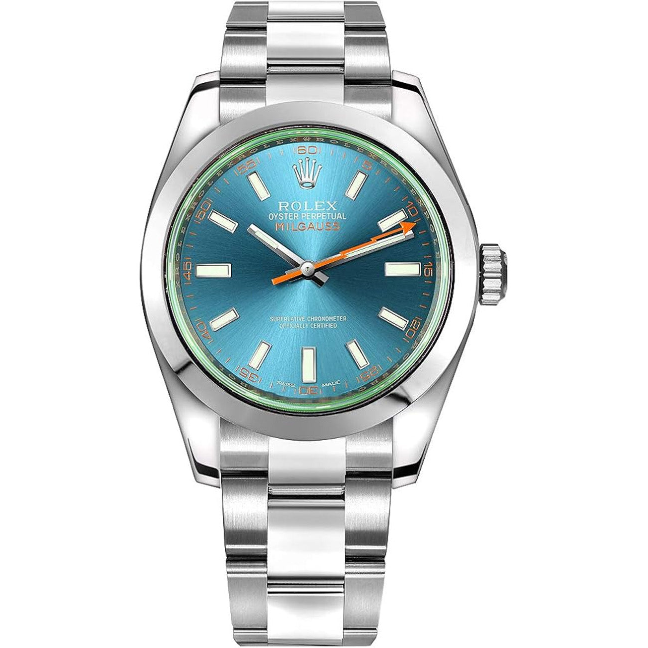 Rolex Milgauss 40mm Blue Index Dial 116400GV