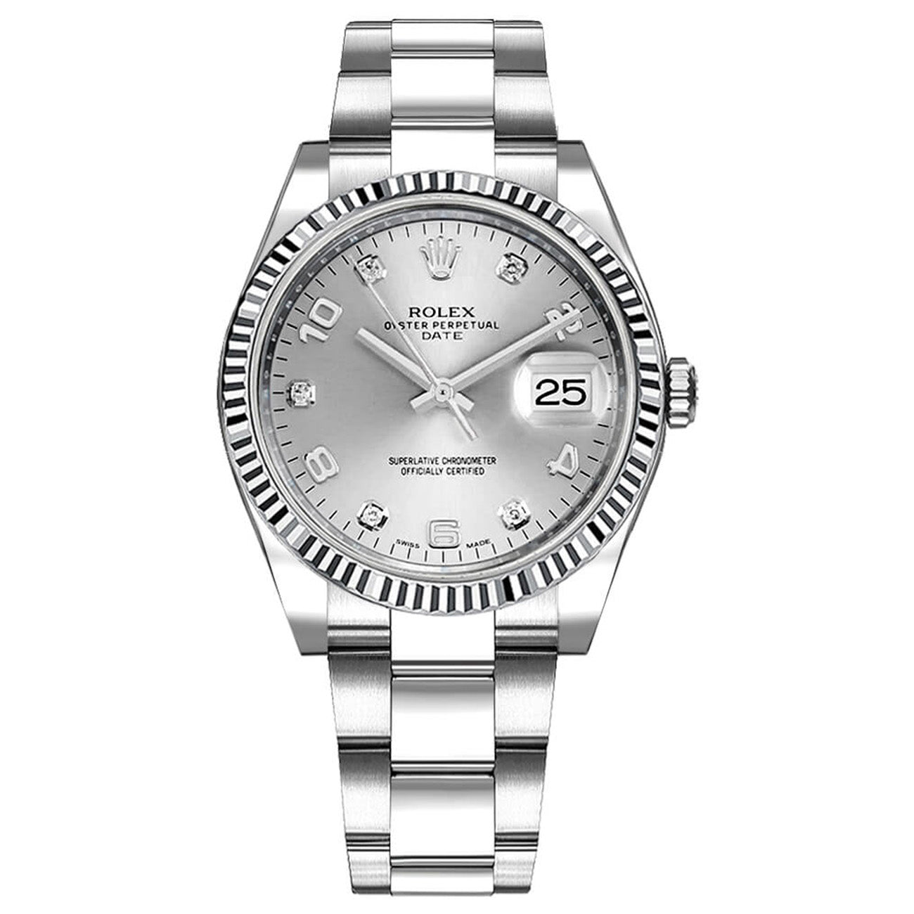 Rolex Oyster Perpetual Date 115234 Silver