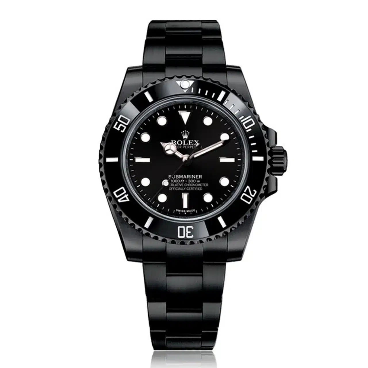 Rolex Submariner (No Date) Black PVD:DLC Watch 114060