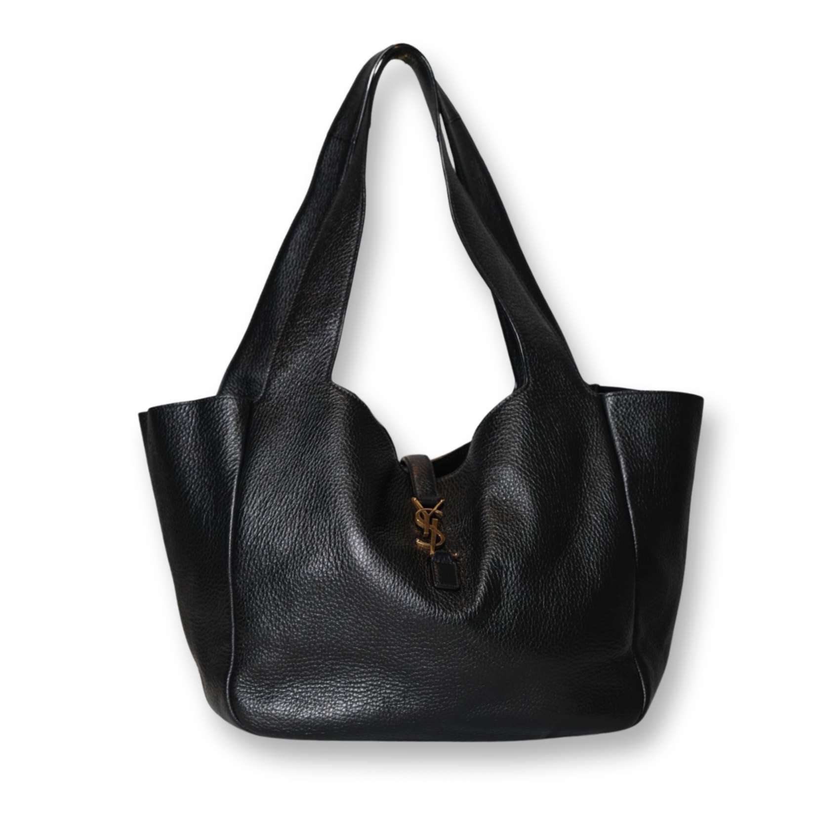 Saint Laurent - Grained Deerskin Bea Tote Black