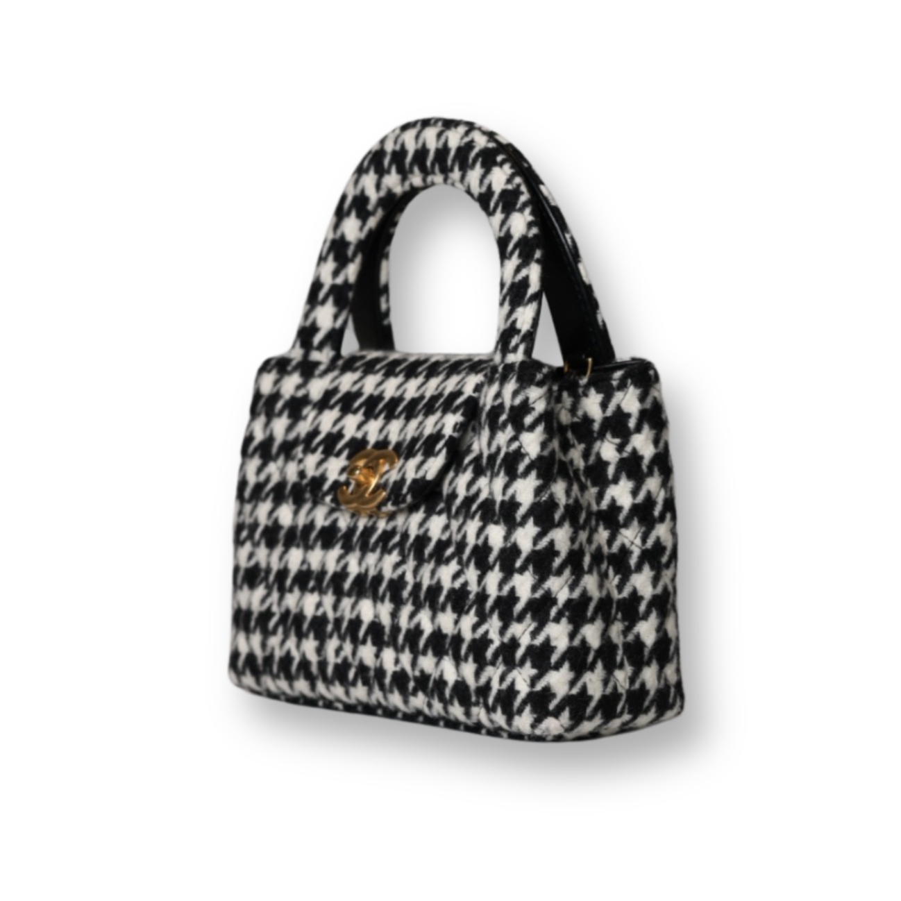 Chanel - Tweed Houndstooth Nano Kelly