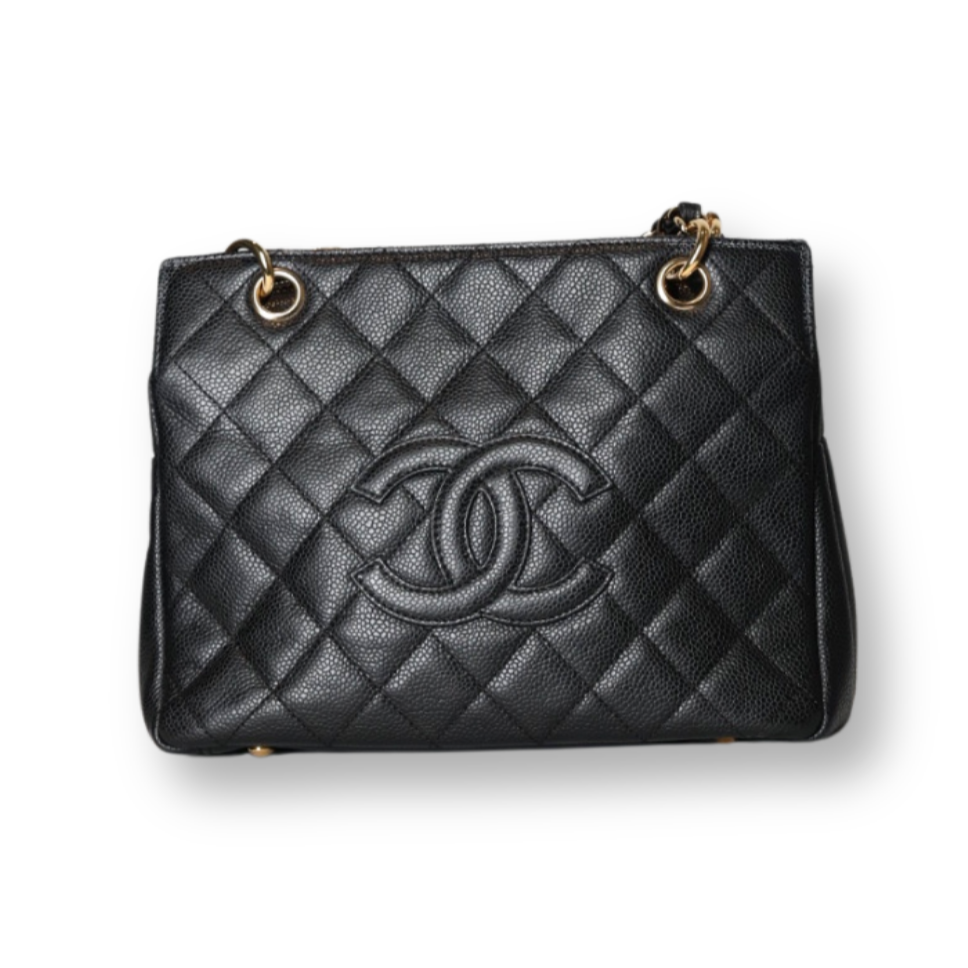Chanel - Quilted Caviar Petite Timeless Shopper Tote