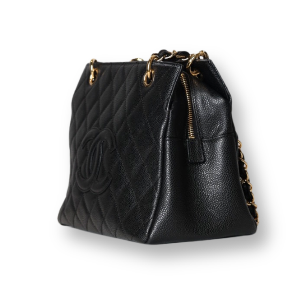 Chanel - Quilted Caviar Petite Timeless Shopper Tote