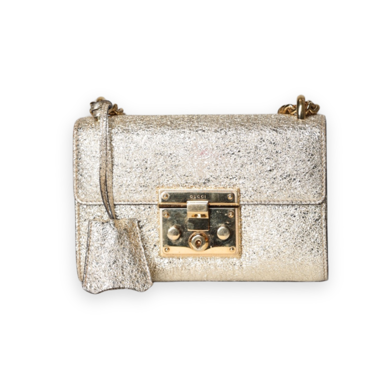 Gucci - Padlock Metallic Handbag