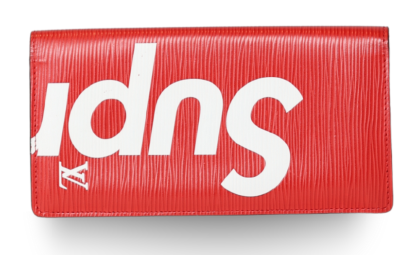 Louis Vuitton x Supreme - Red Epi Leather Brazza Wallet (Pre-Owned)