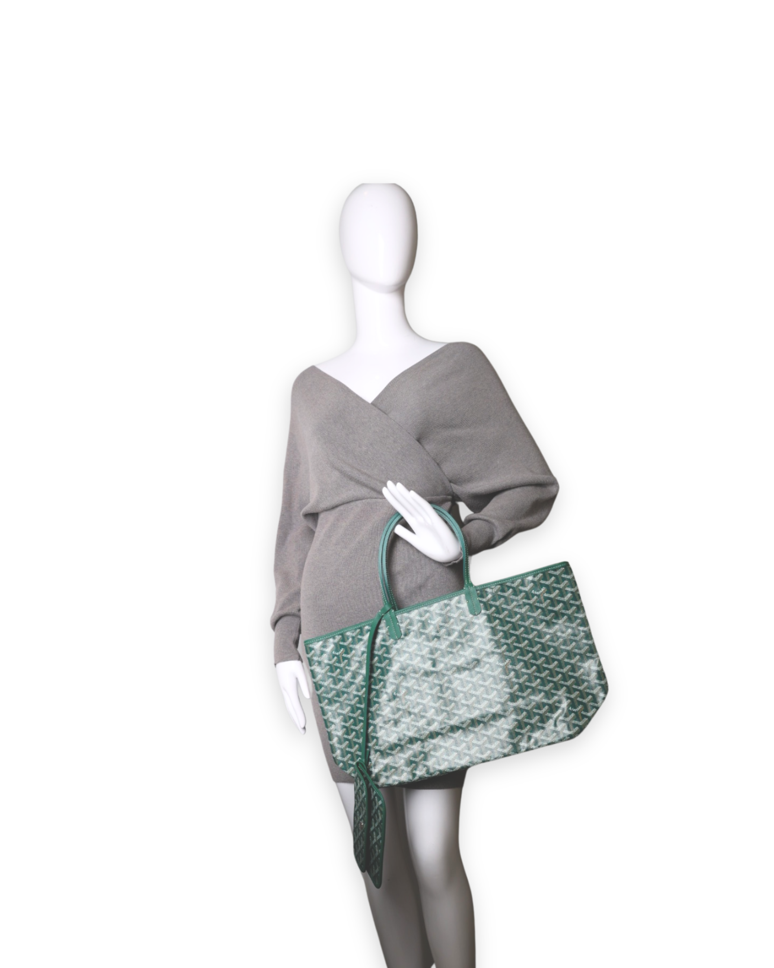 Goyard - Goyardine Saint Louis Tote PM Green