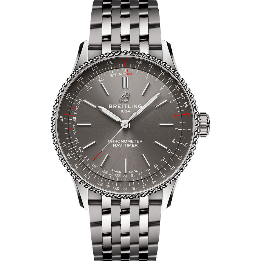 Breitling Navitimer 36mm A17327381B1A1 Automatic Stainless Steel With Grey Dial Watch 2024