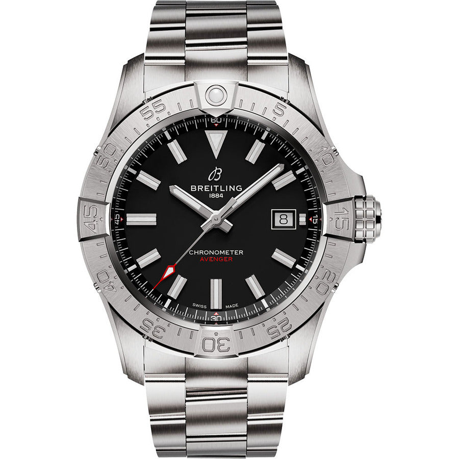 Breitling Avenger Automatic 42mm A17328101B1A1 Black Dial Stainless Steel Watch 2024