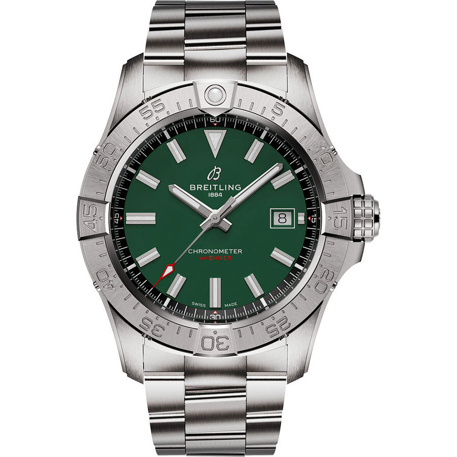 Breitling Avenger 42mm Automatic A17328101L1A1 Stainless Steel with Green Dial Watch 2024