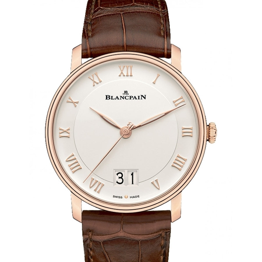 Blancpain Villeret Big Date 6669-3642-55A Rose Gold With Brown Alligator Leather Watch 2024