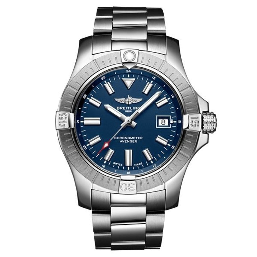 Breitling Avenger GMT A32395101C1A1 Stainless Steel Watch Blue Dial 2024