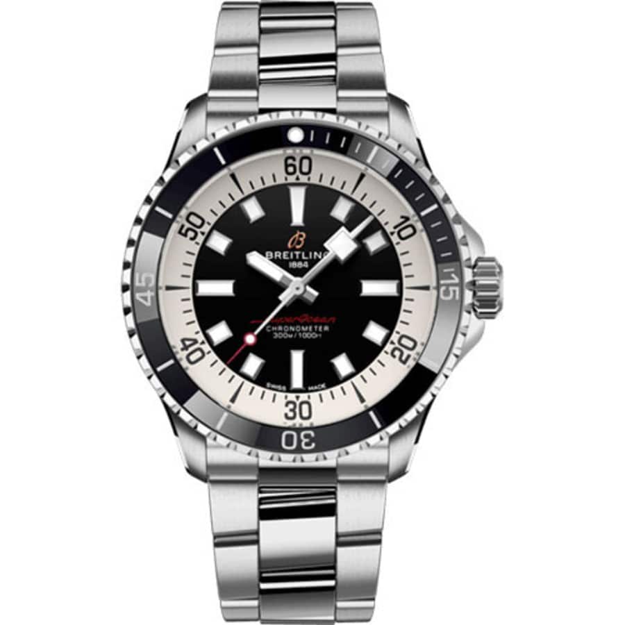 Breitling Superocean Automatic Black Dial 42mm A17375211B1A1 Stainless Steel Watch 2024