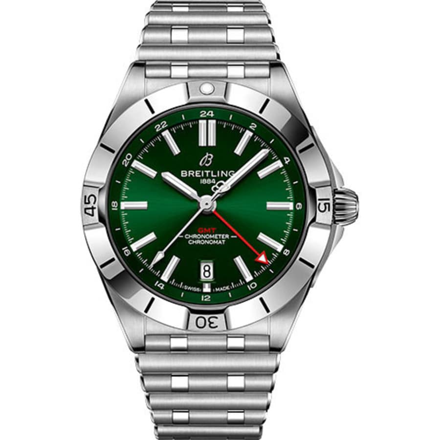 Breitling Chronomat GMT A32398101L1A1 Stainless Steel With Green Dial Watch 2024