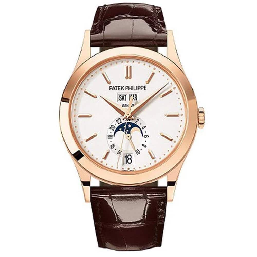 Patek Philippe Complications Annual Calendar 38.5mm 5396R-011 Rose Gold with Brown Leather