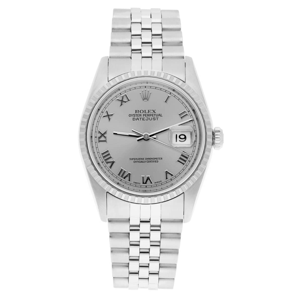 rolex-datejust-16220-silver-roman-dial